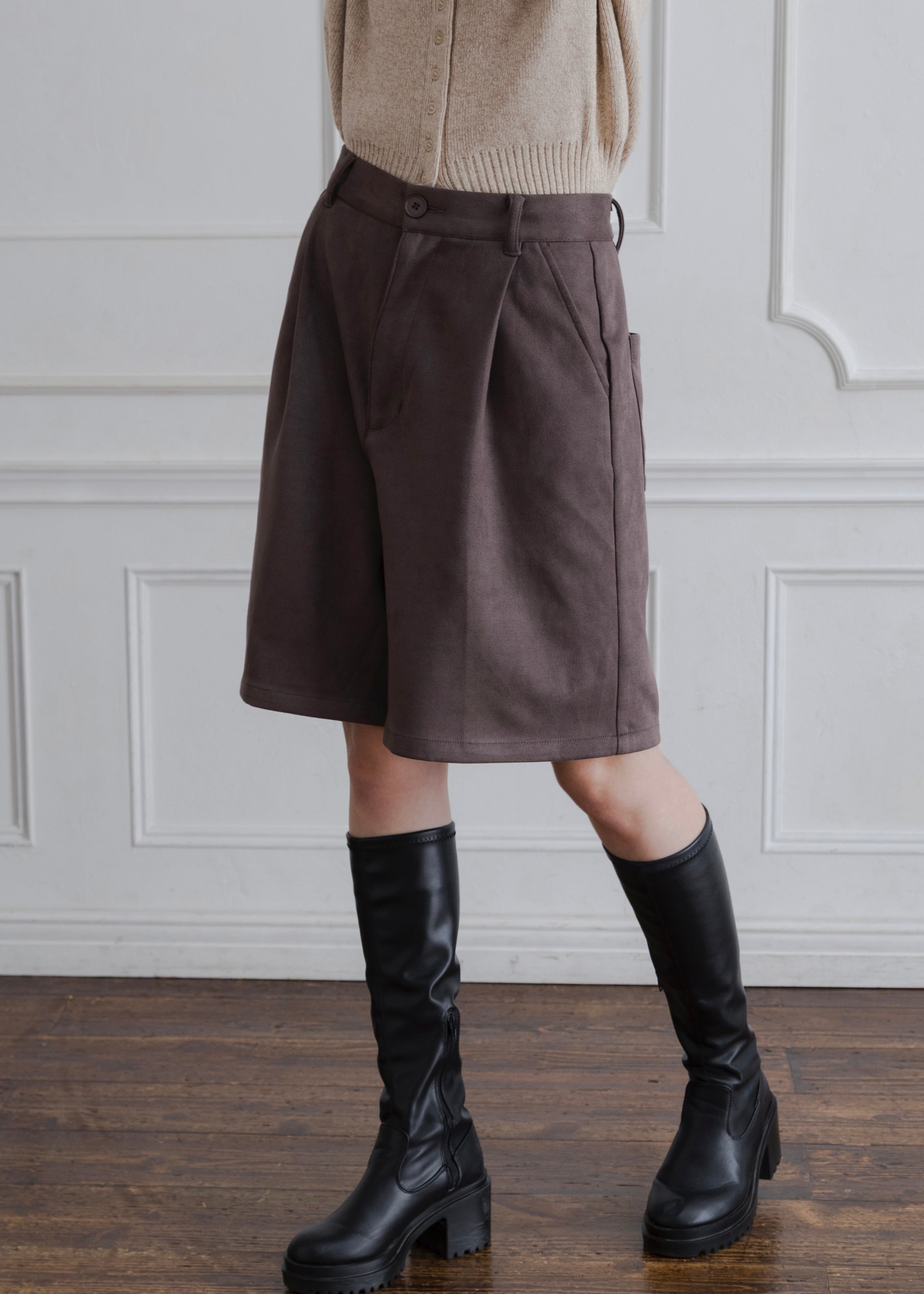 FAUX SUEDE PANTS