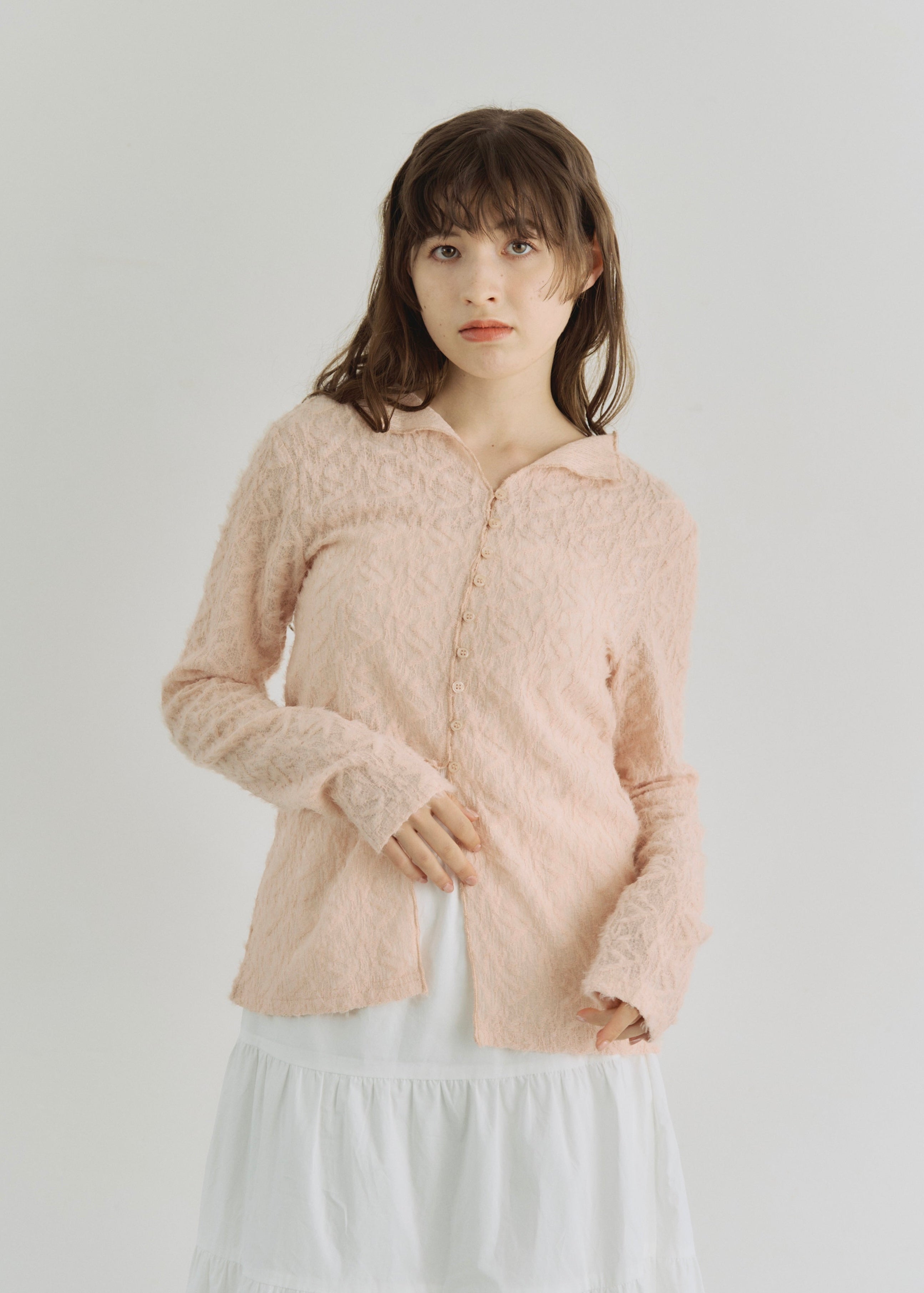 SHEER SHAGGY CARDIGAN