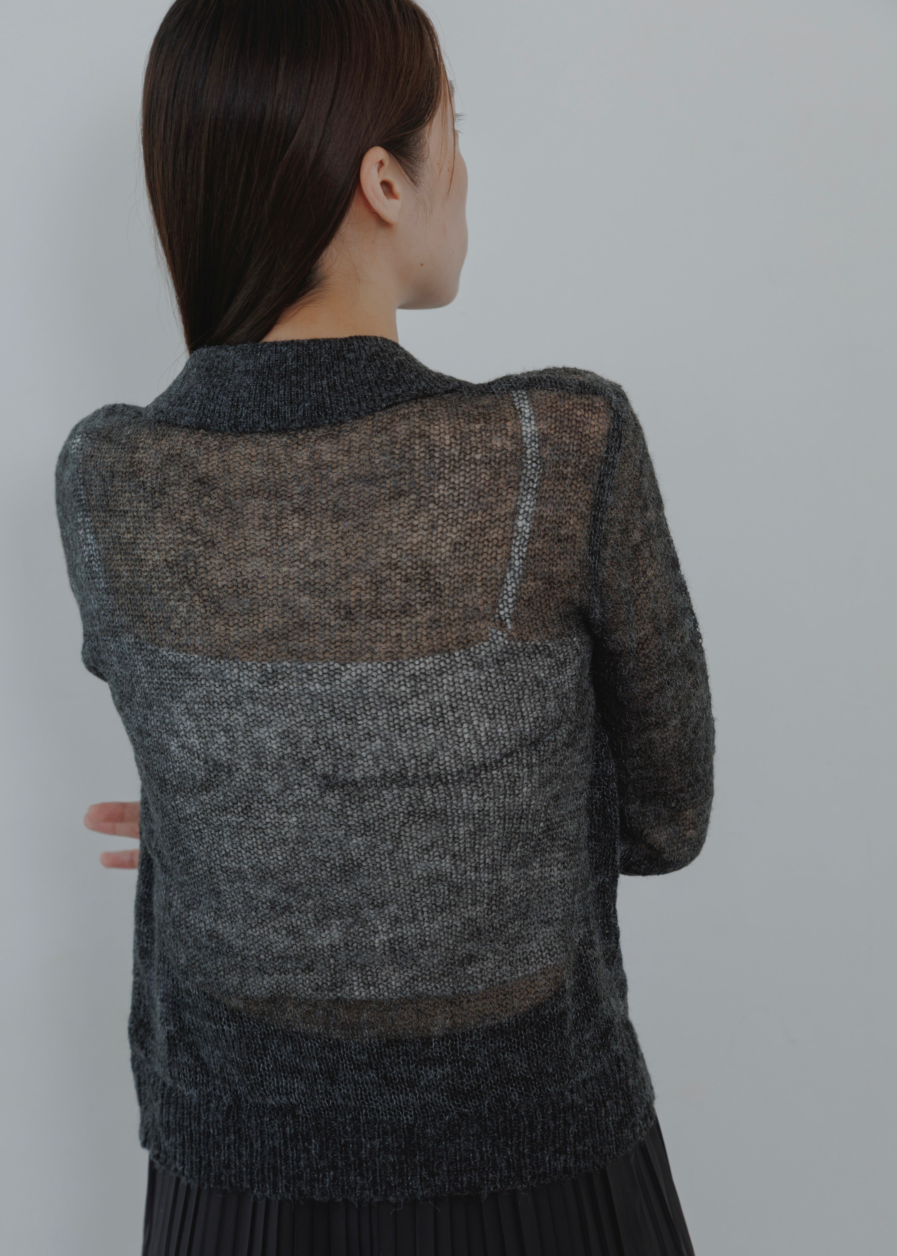 MOHAIR POLO CARDOGAN