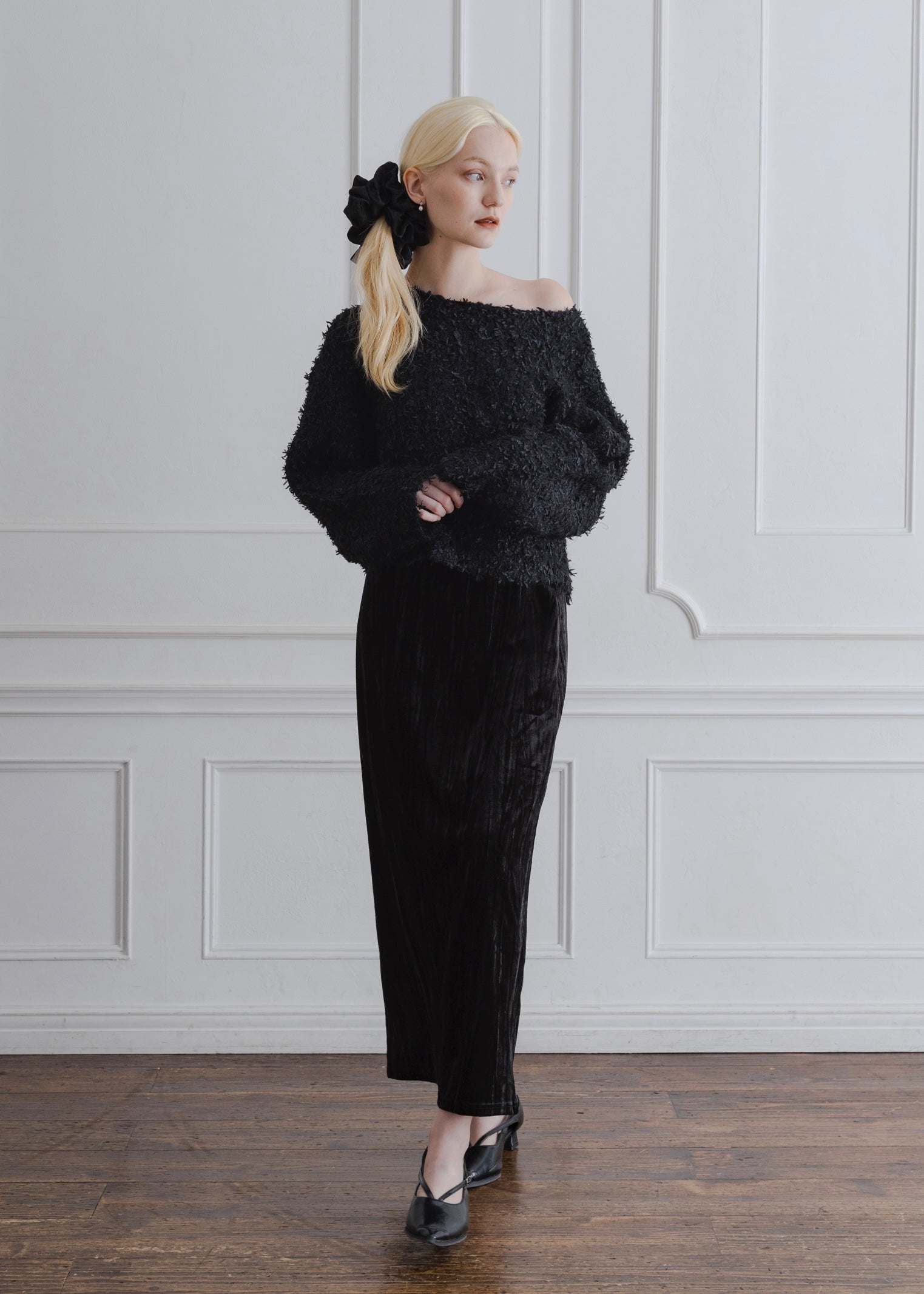 SHAGGY KNIT PULLOVER