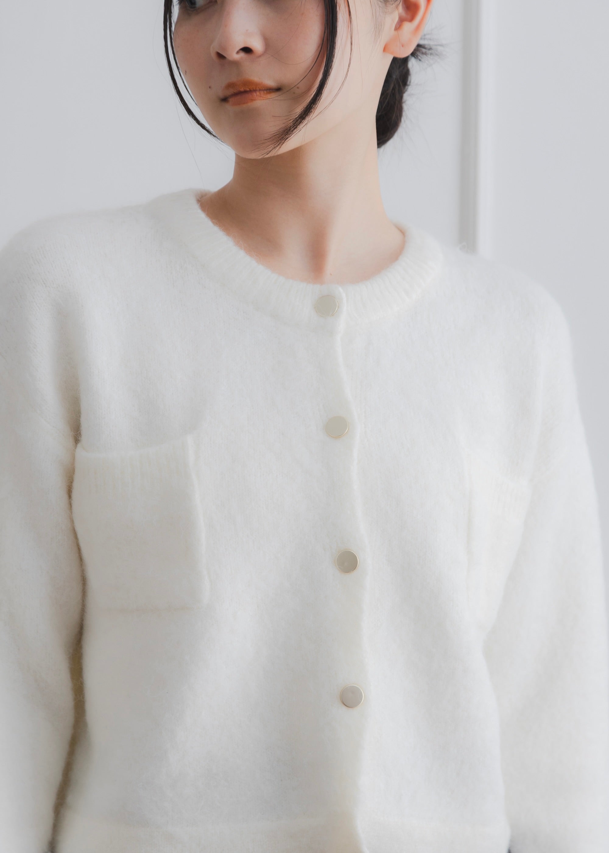 CROPPED SHAGGY CARDIGAN