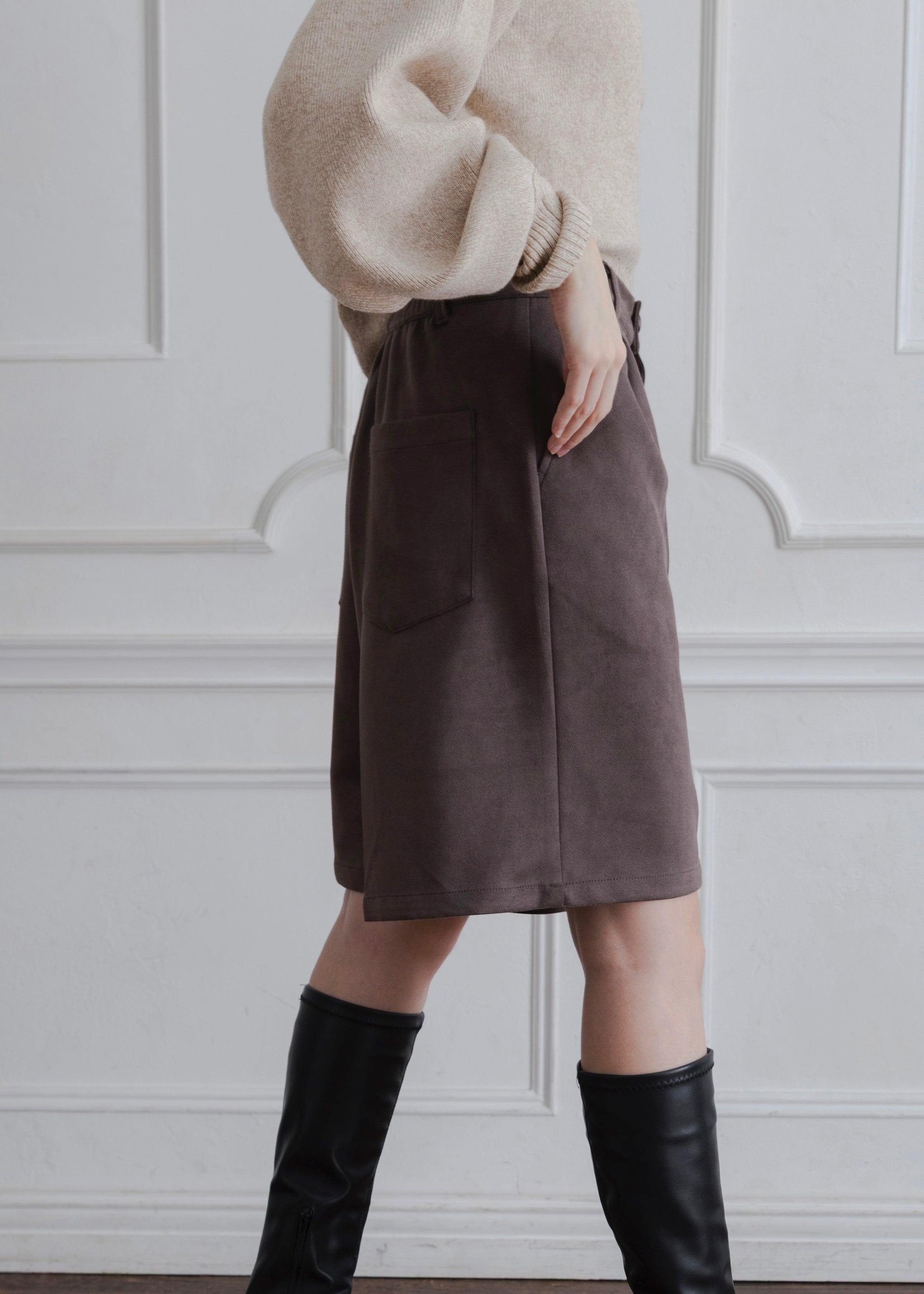 FAUX SUEDE PANTS
