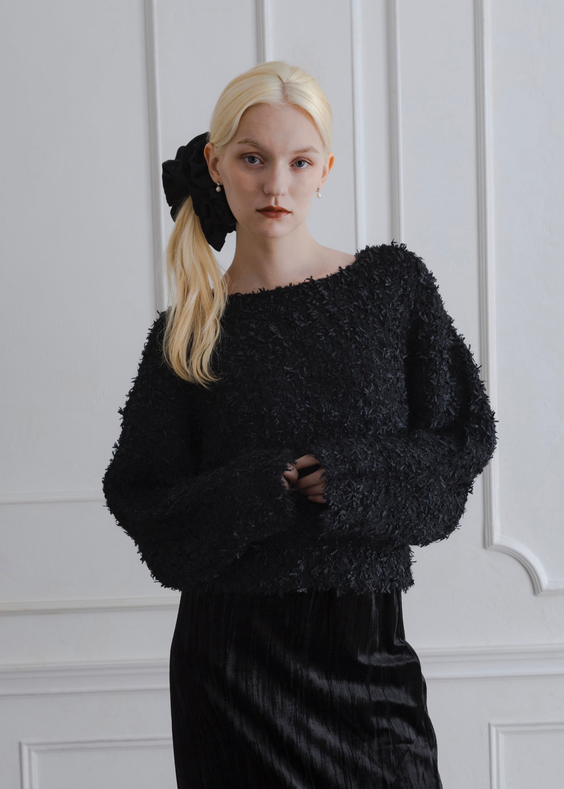 SHAGGY KNIT PULLOVER