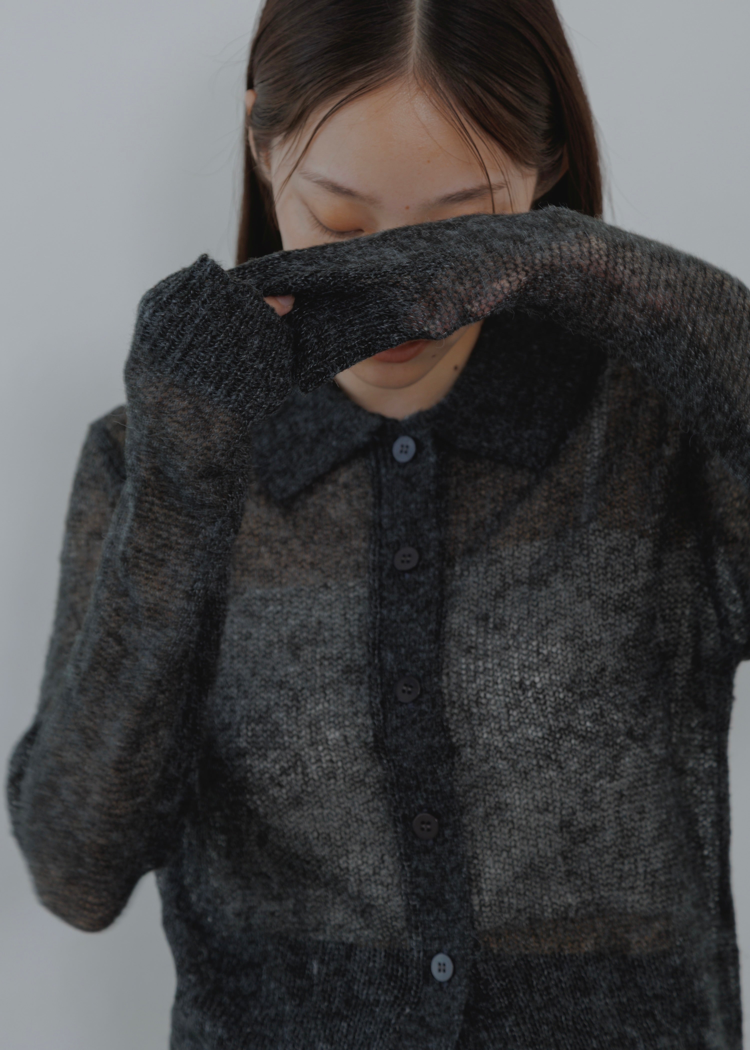 MOHAIR POLO CARDOGAN