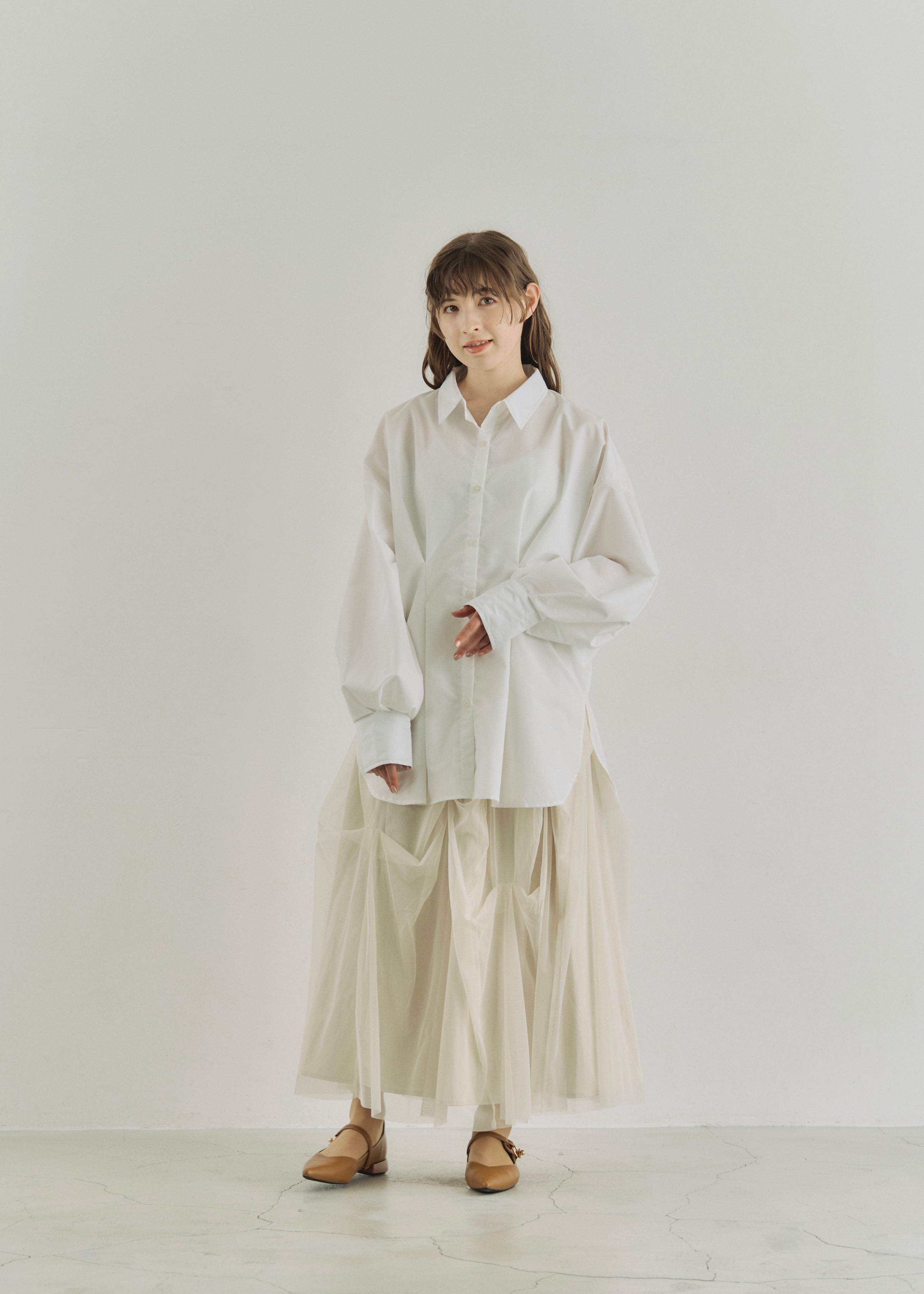 TULLE GATHER SKIRT