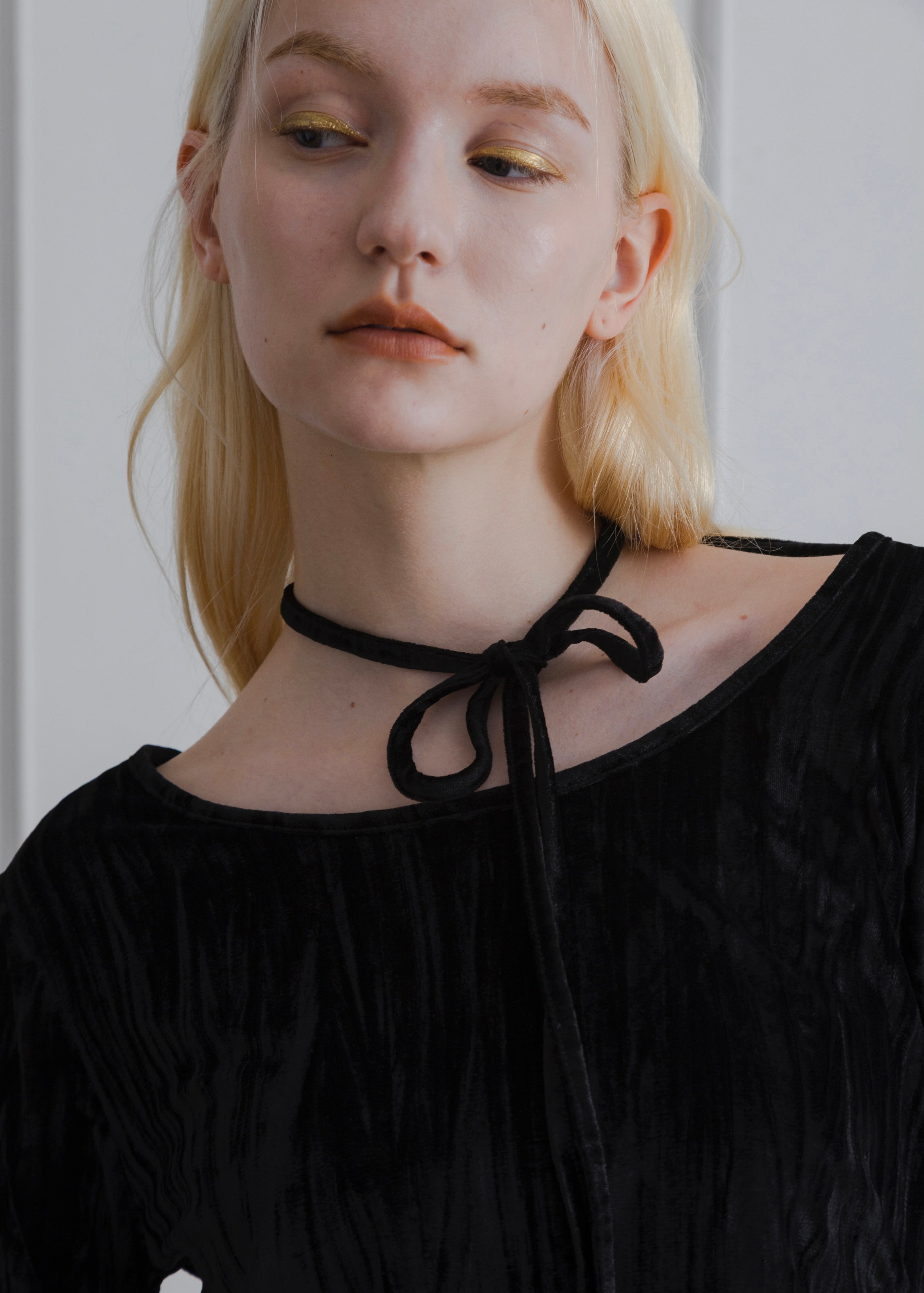 2WAY CRUSH VELOUR TOP