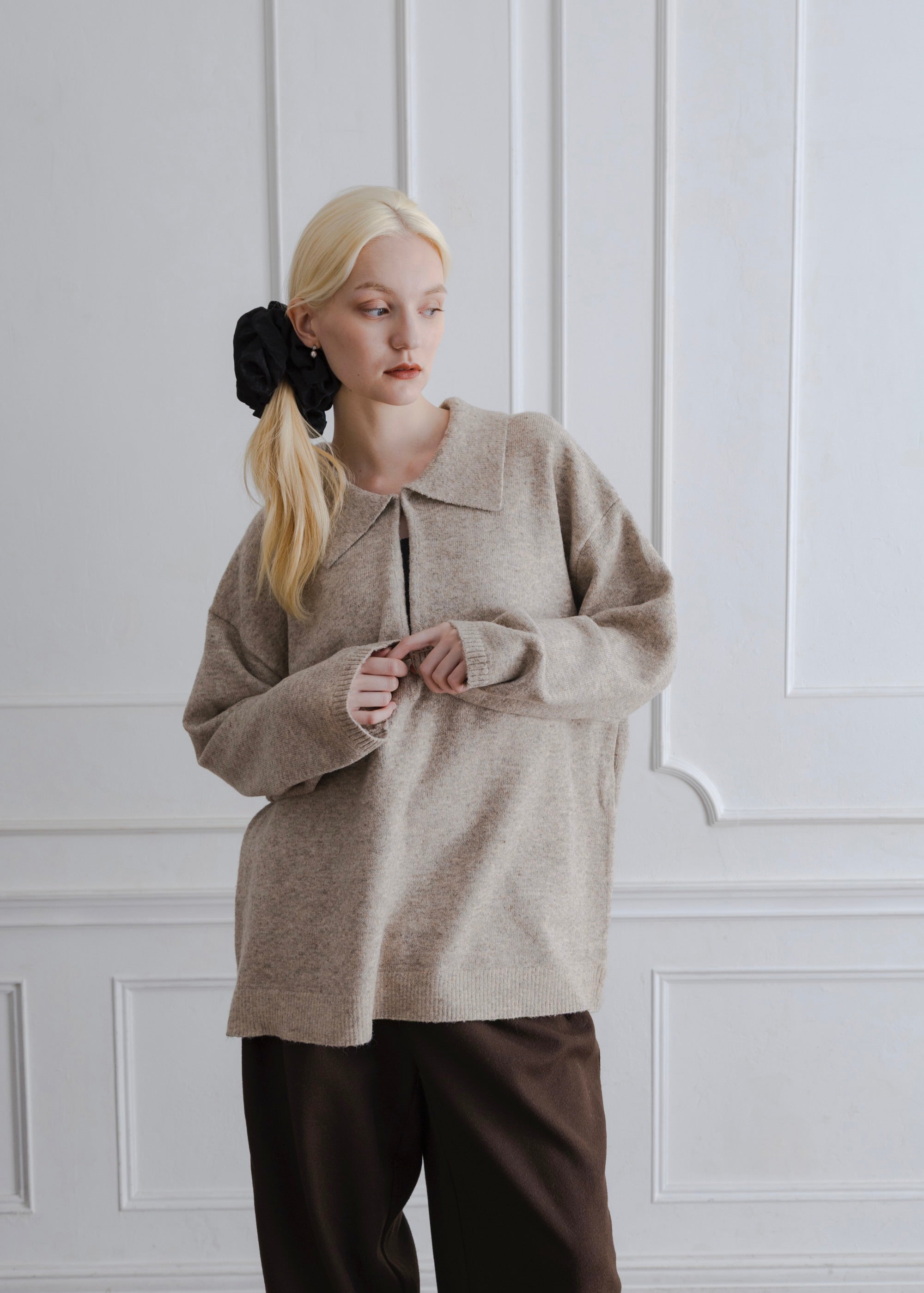 WOOL BLEND SKIPPER PULLOVER