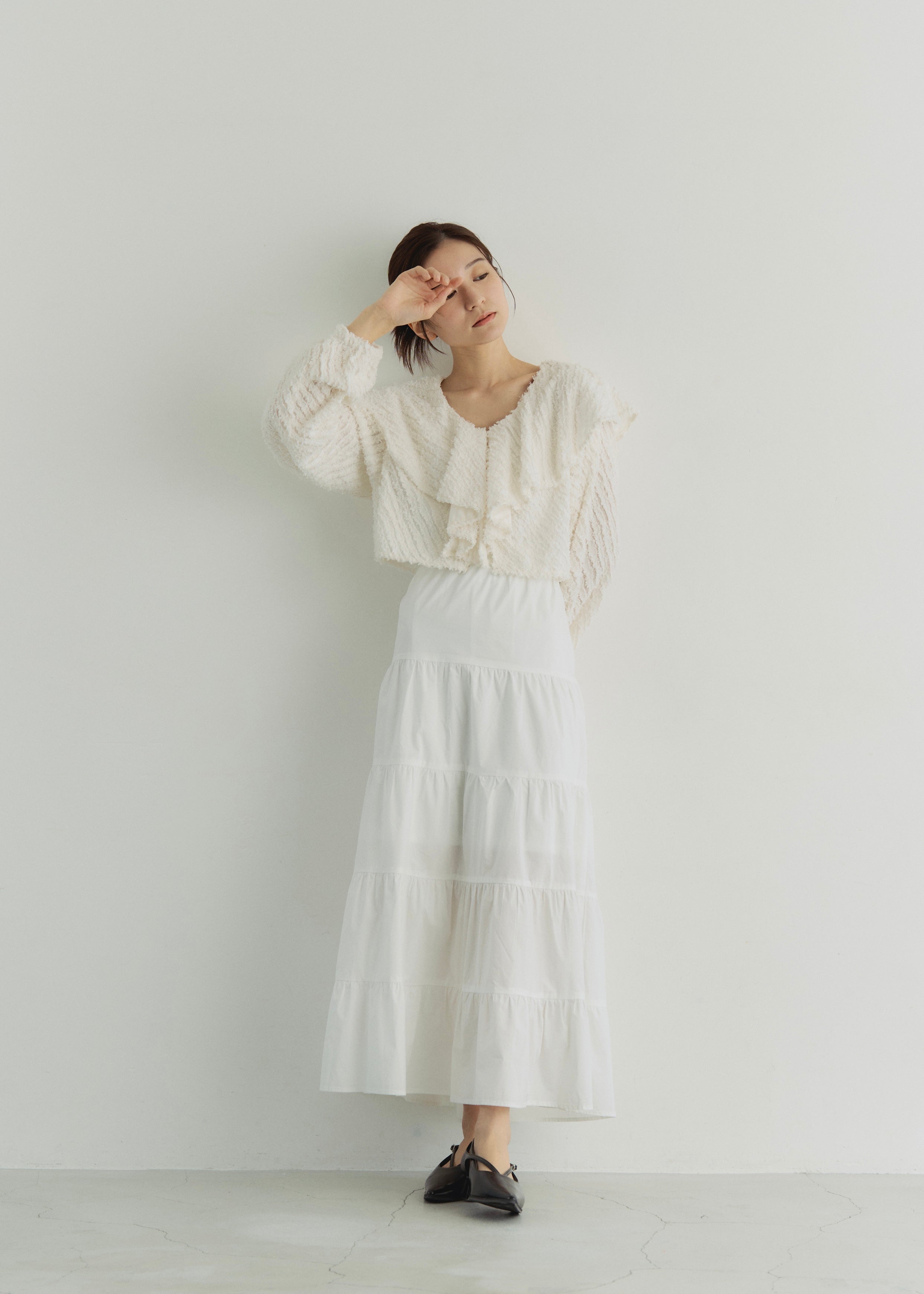 FRINGE CROPPED BLOUSE
