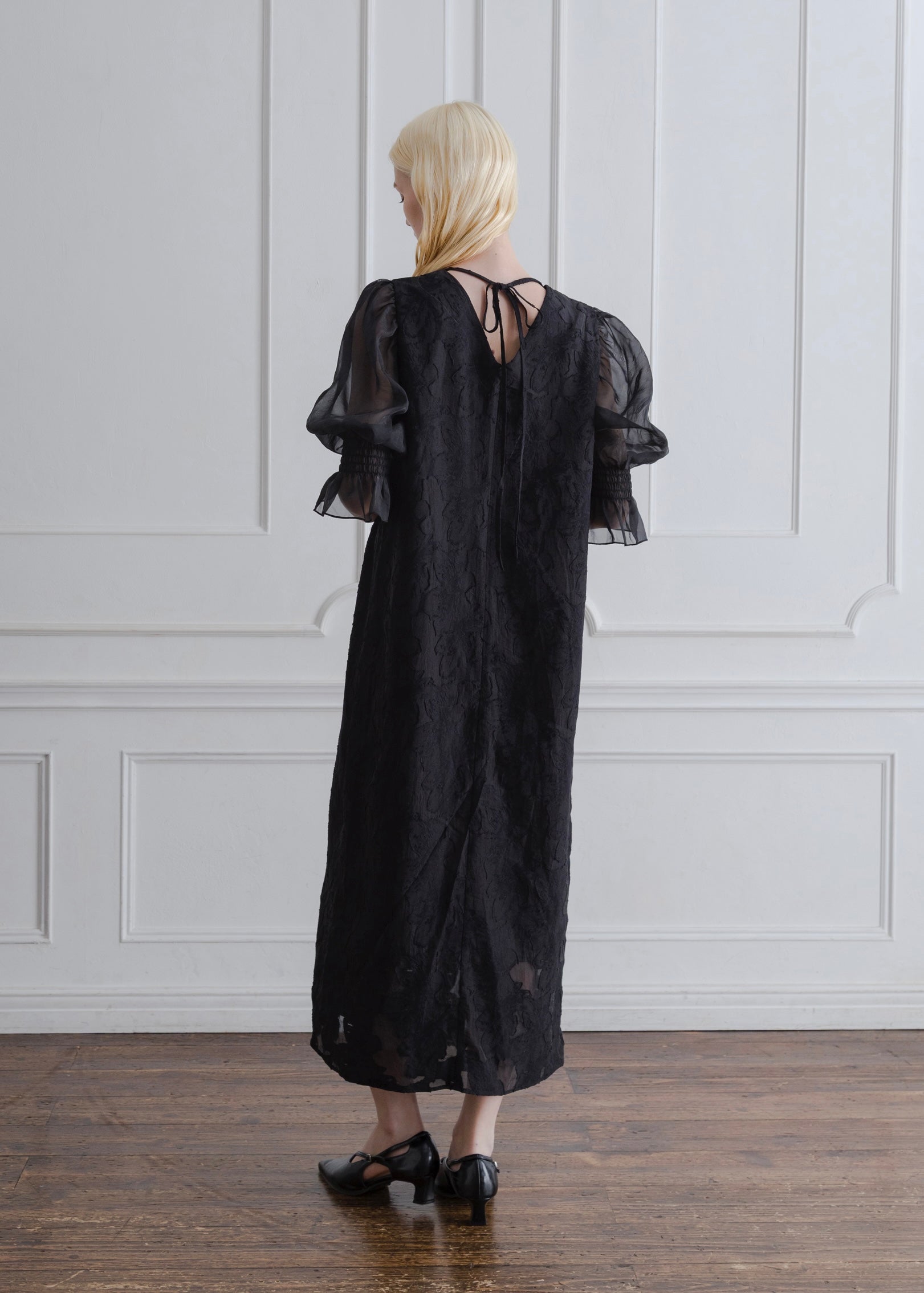 ORGANDY SLEEVE DRESS