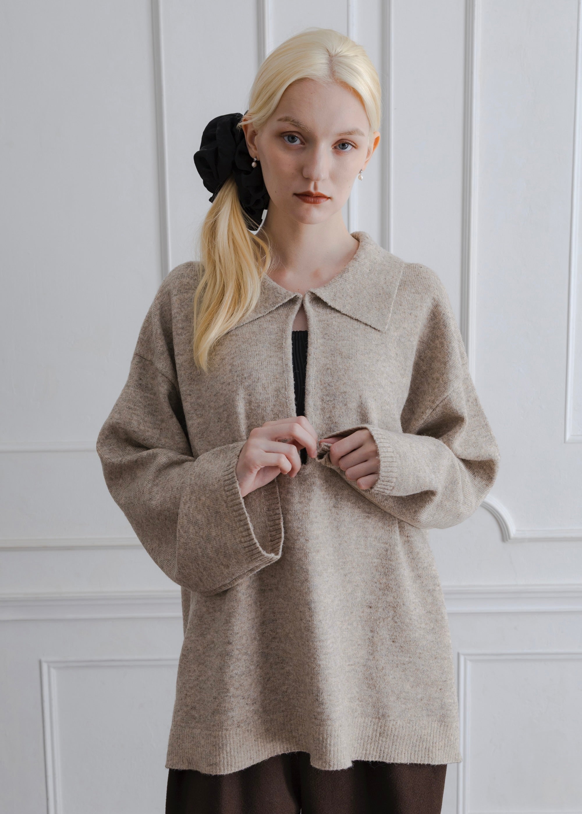 WOOL BLEND SKIPPER PULLOVER