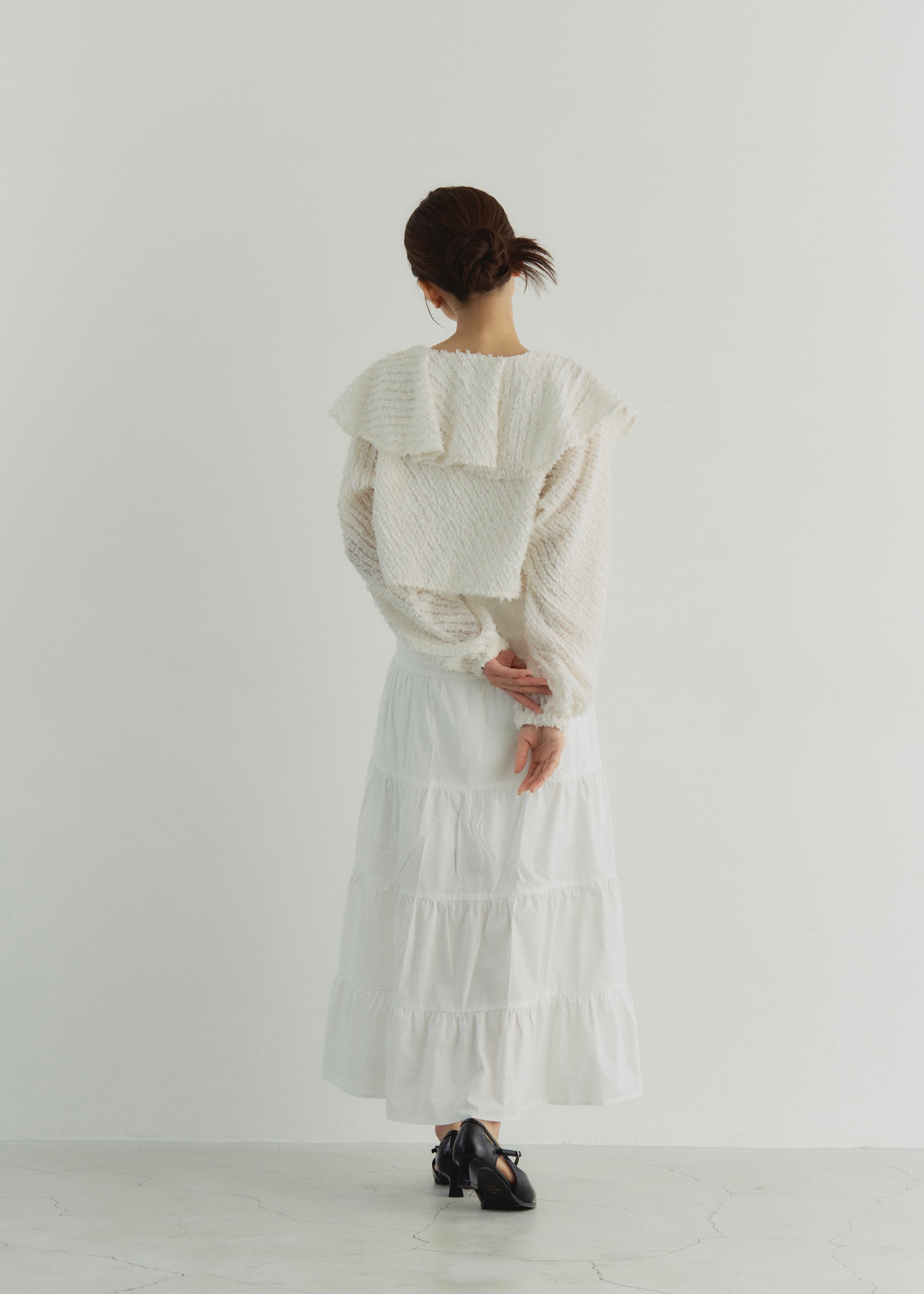 FRINGE CROPPED BLOUSE