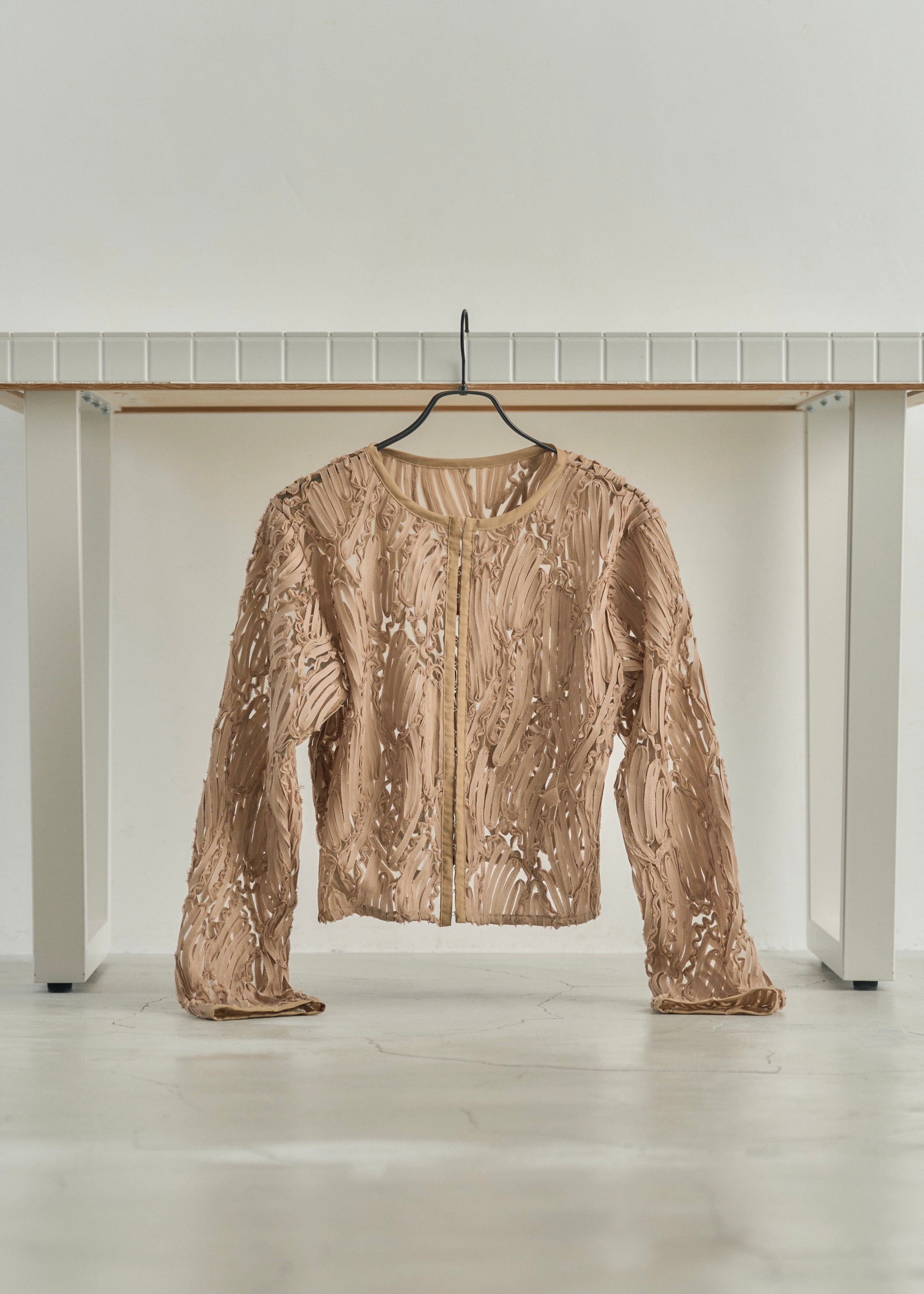 EMBROIDRED TULLE CARDIGAN