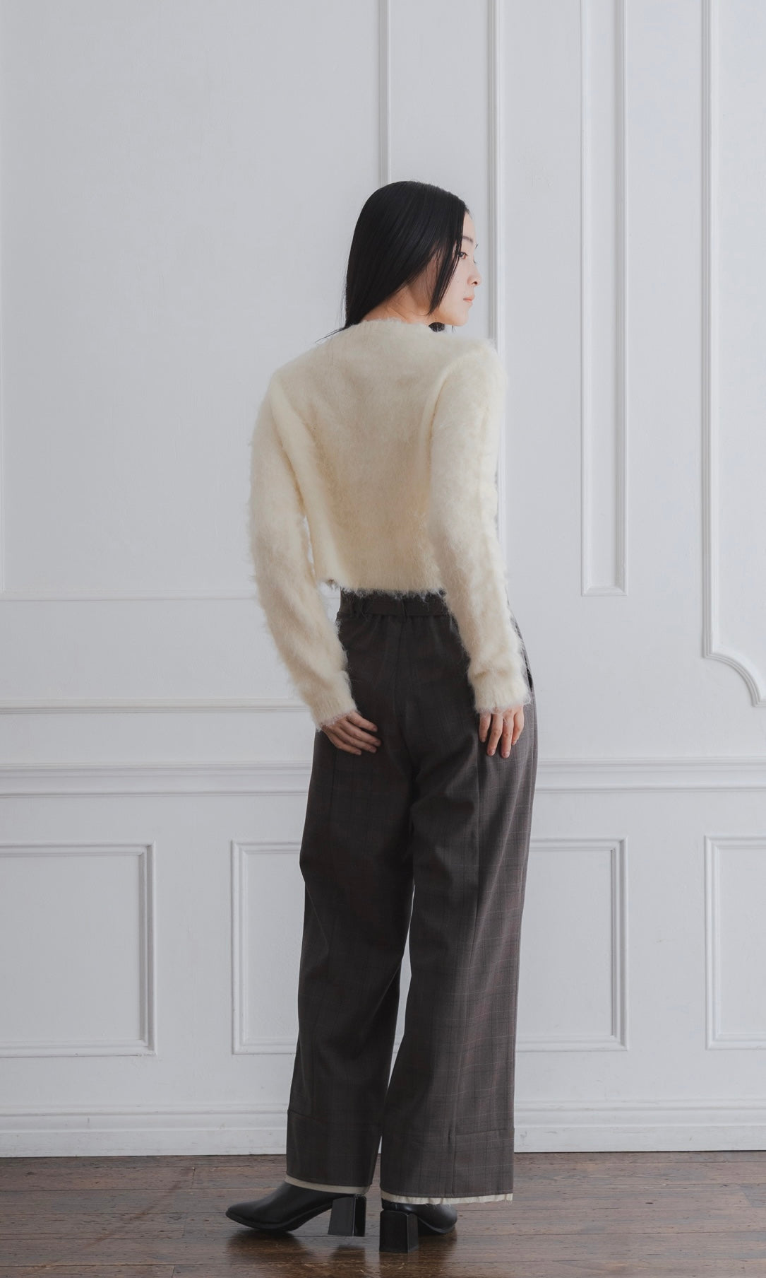 MOHAIR TOUCH CROPPED CARDIGAN
