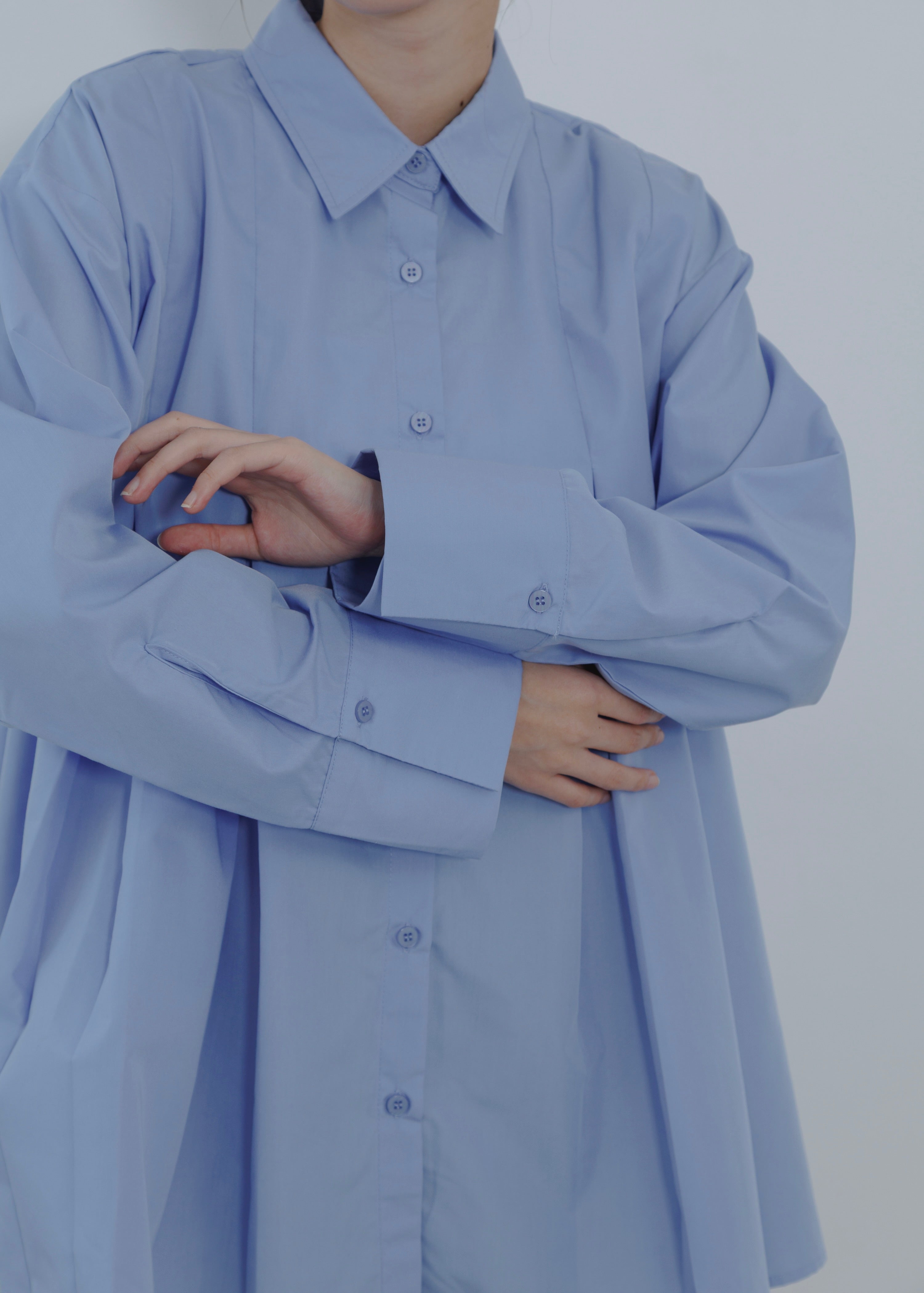 BROAD PLEATS SHIRT