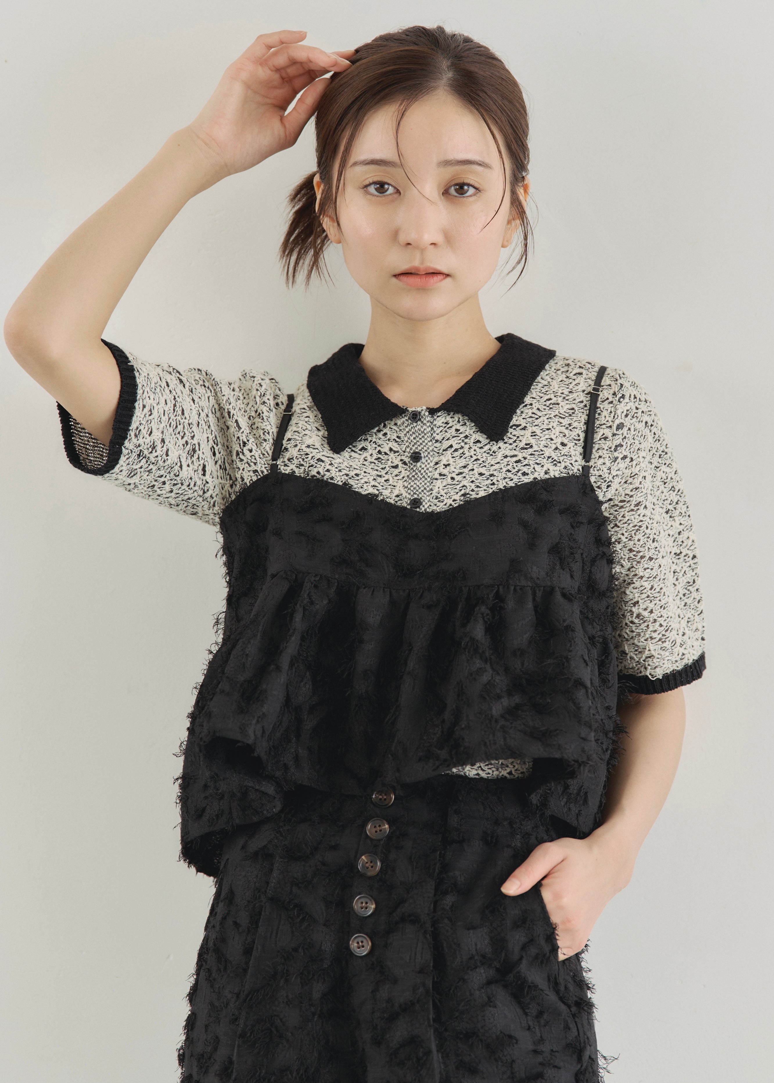 2WAY JACQUARD CAMISOLE