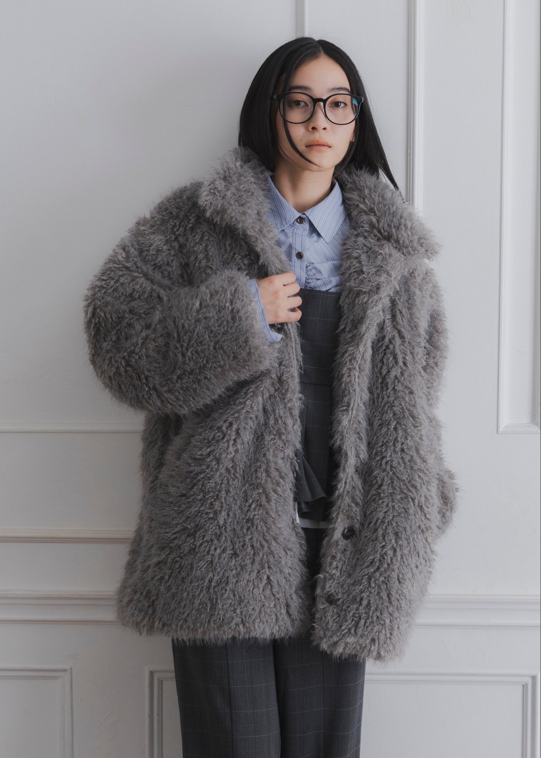 SHAGGY FUR COAT