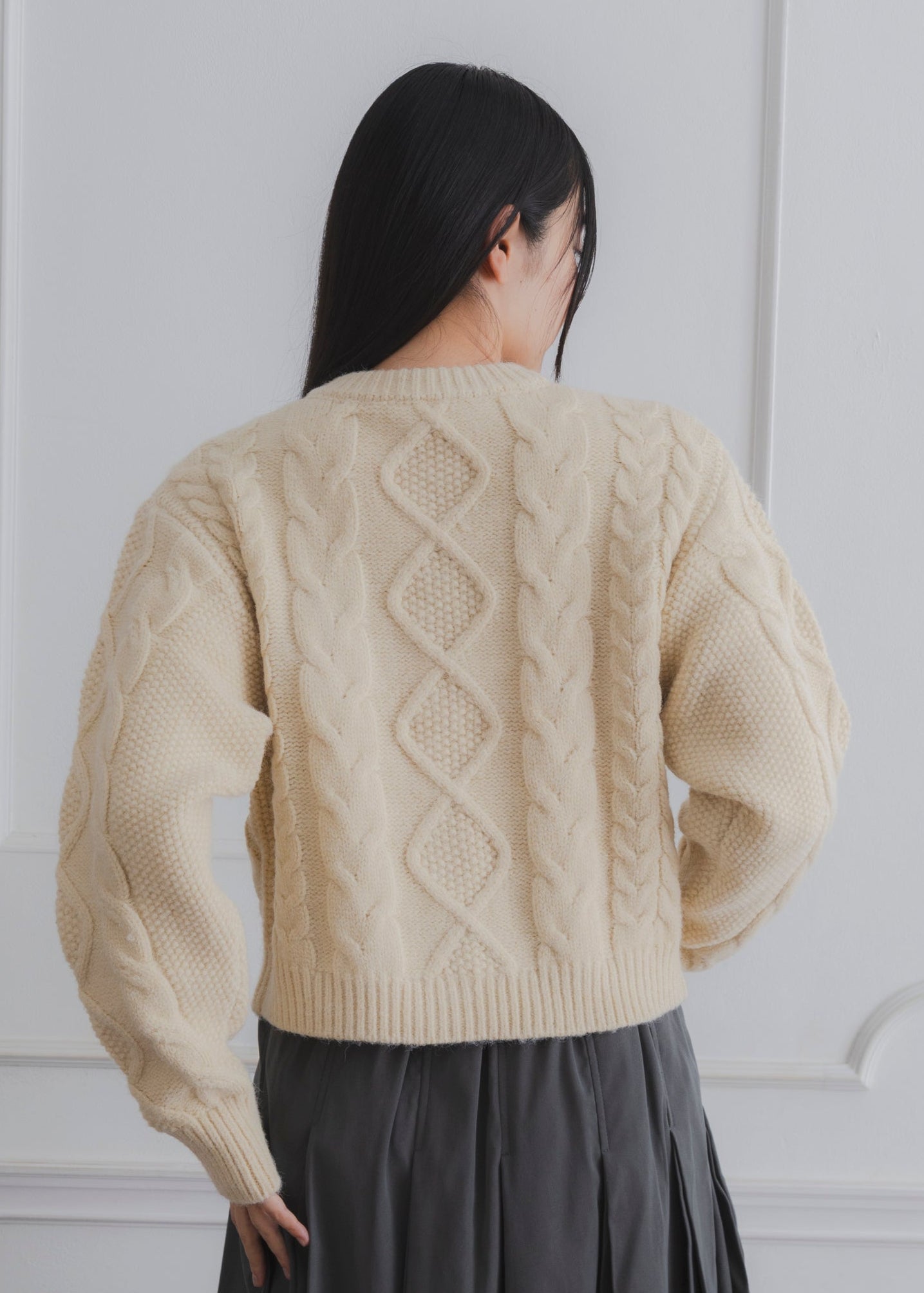 CABLE KNIT CARDIGAN