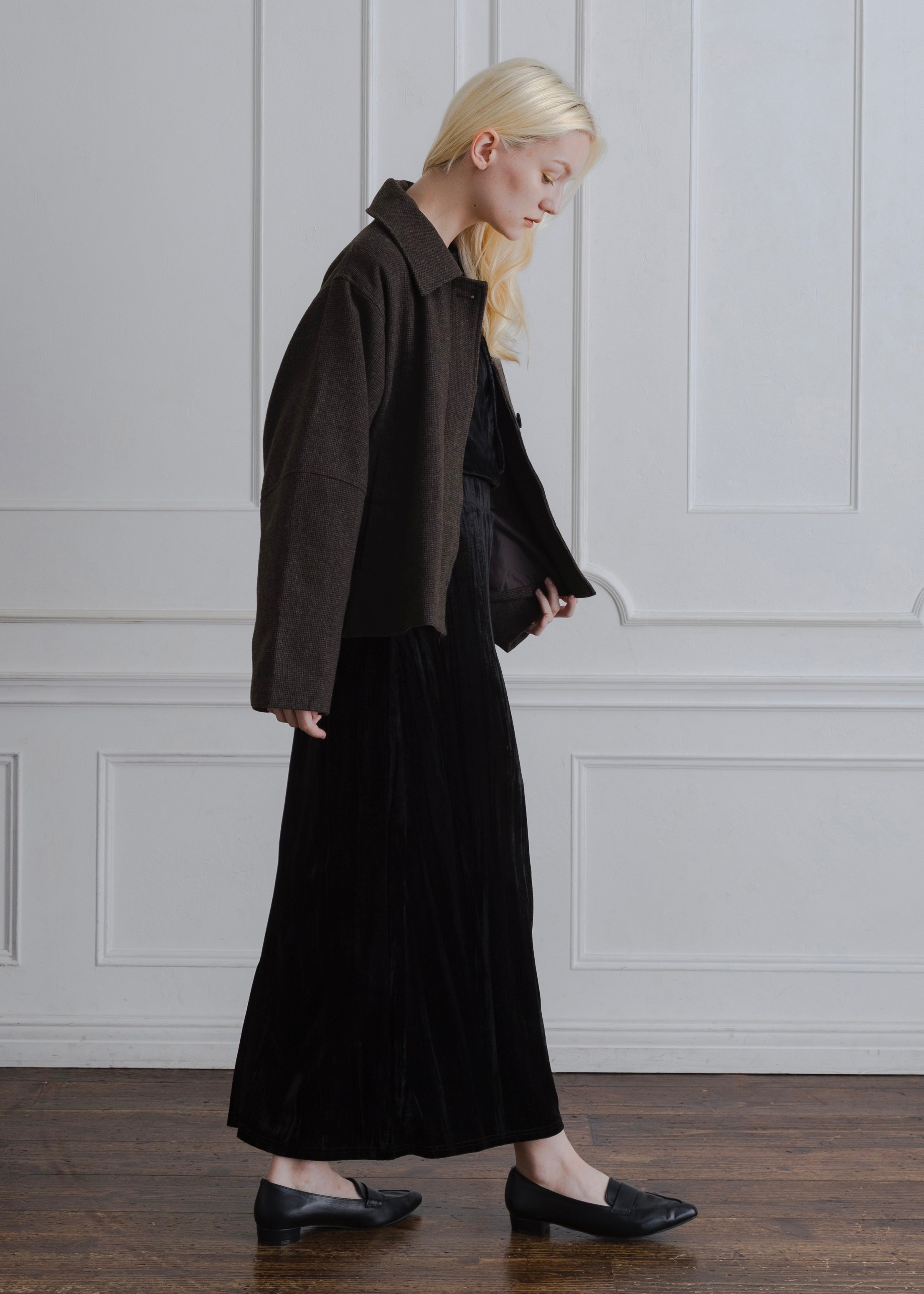 COCOON CHECK JACKET