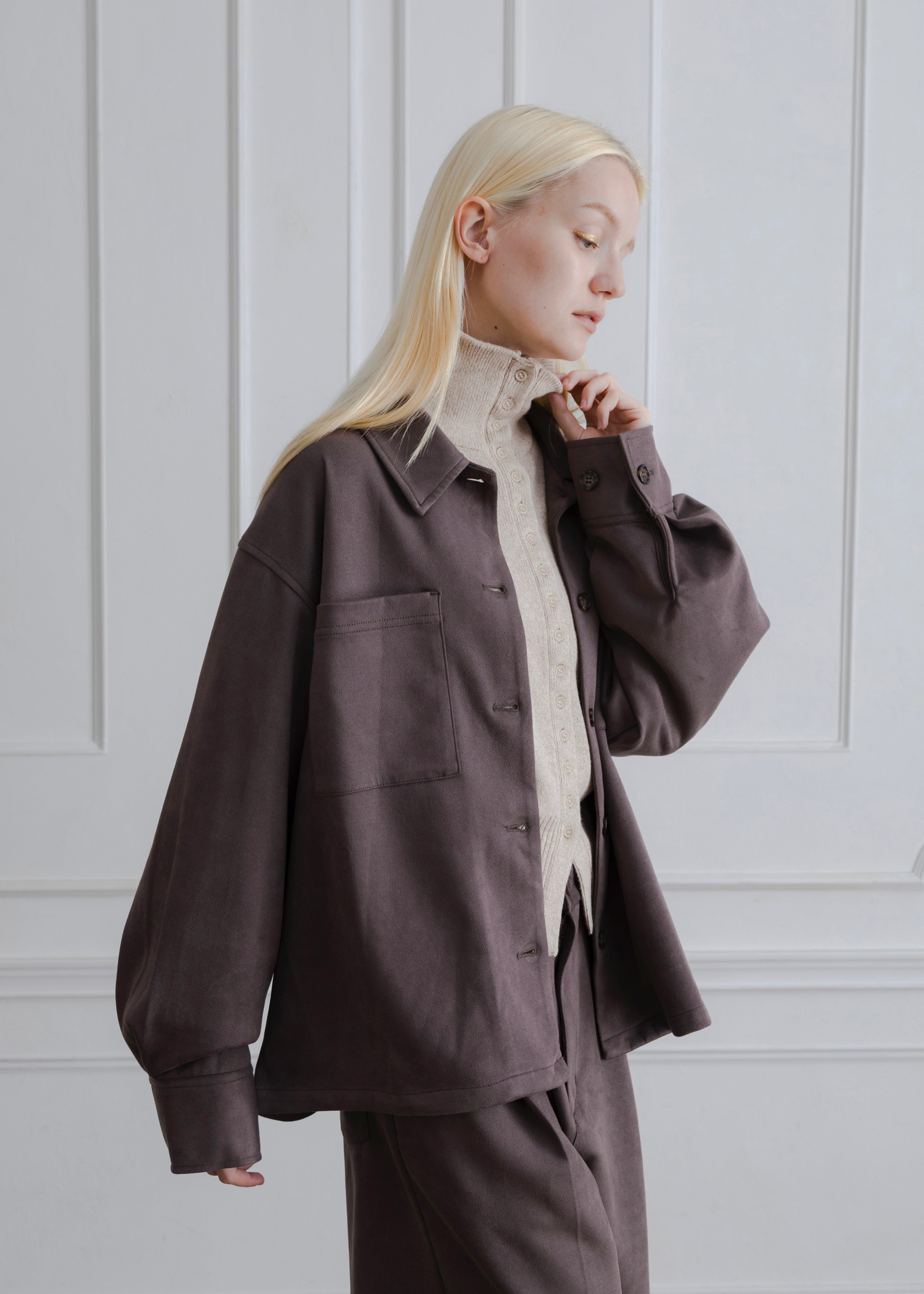 FAUX SUEDE JACKET