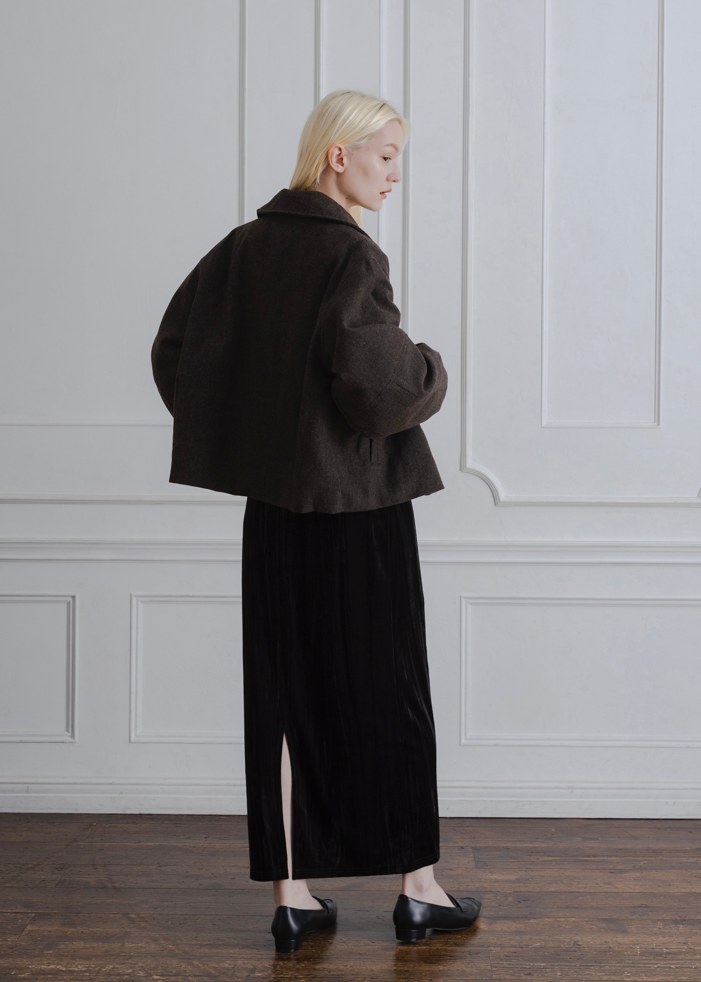 COCOON CHECK JACKET