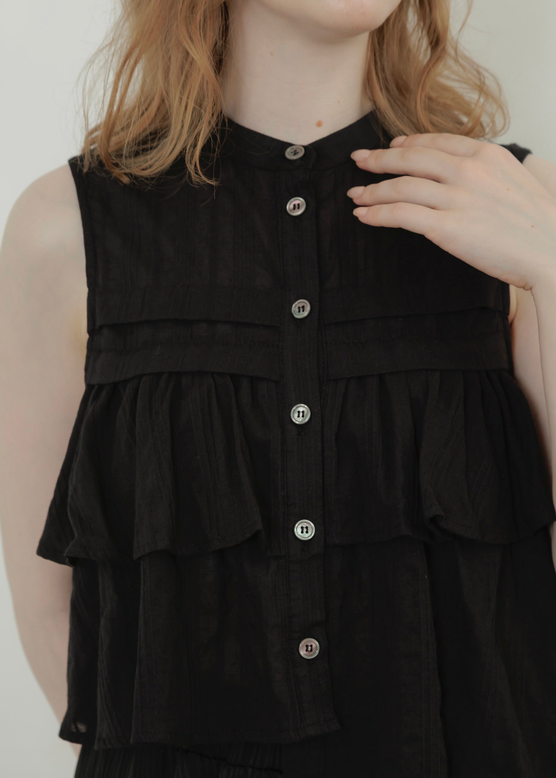 SHEER STRIPE BLOUSE