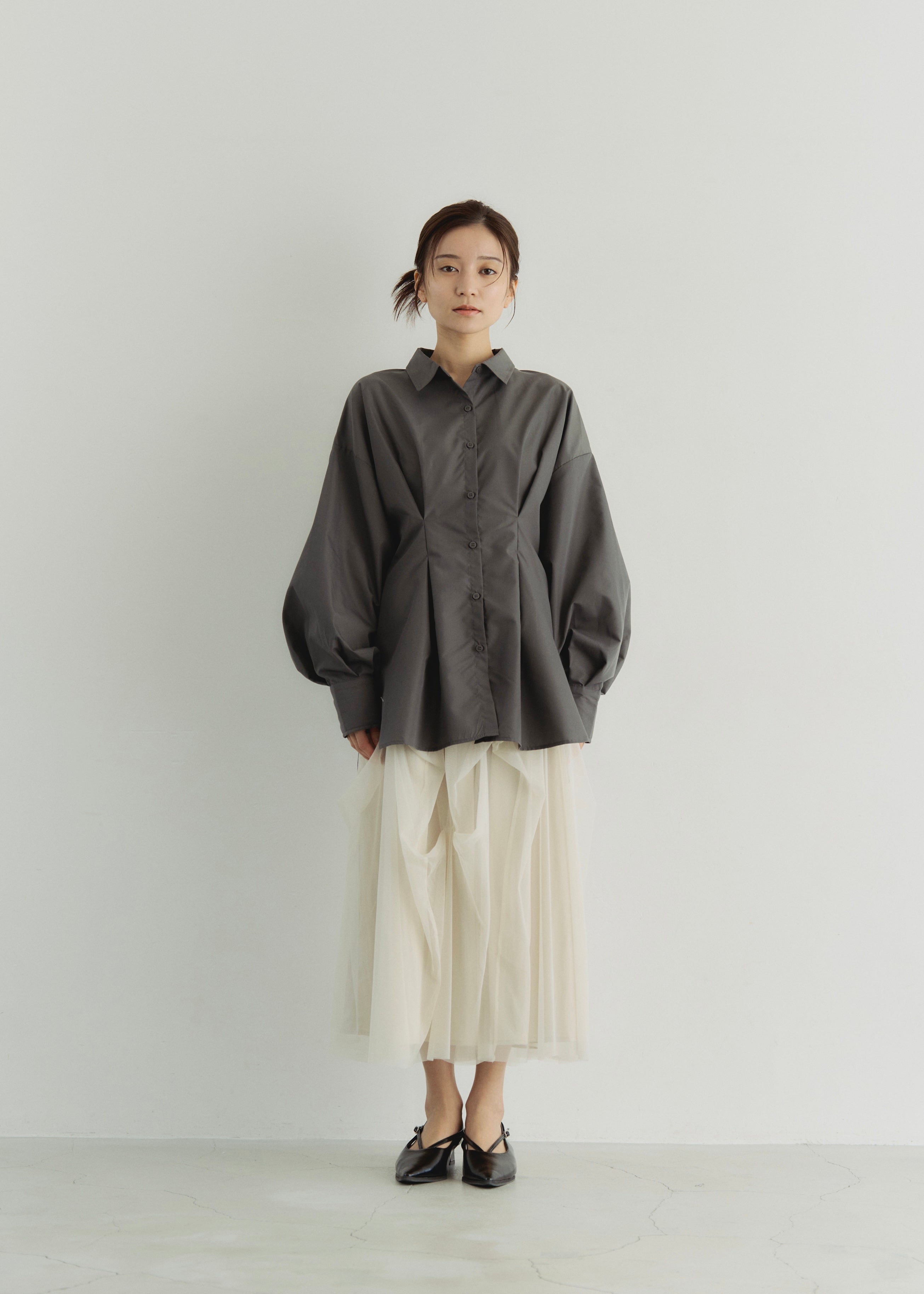 TULLE GATHER SKIRT