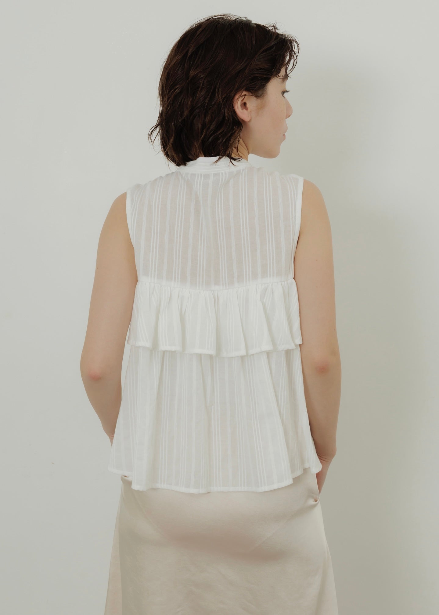 SHEER STRIPE BLOUSE