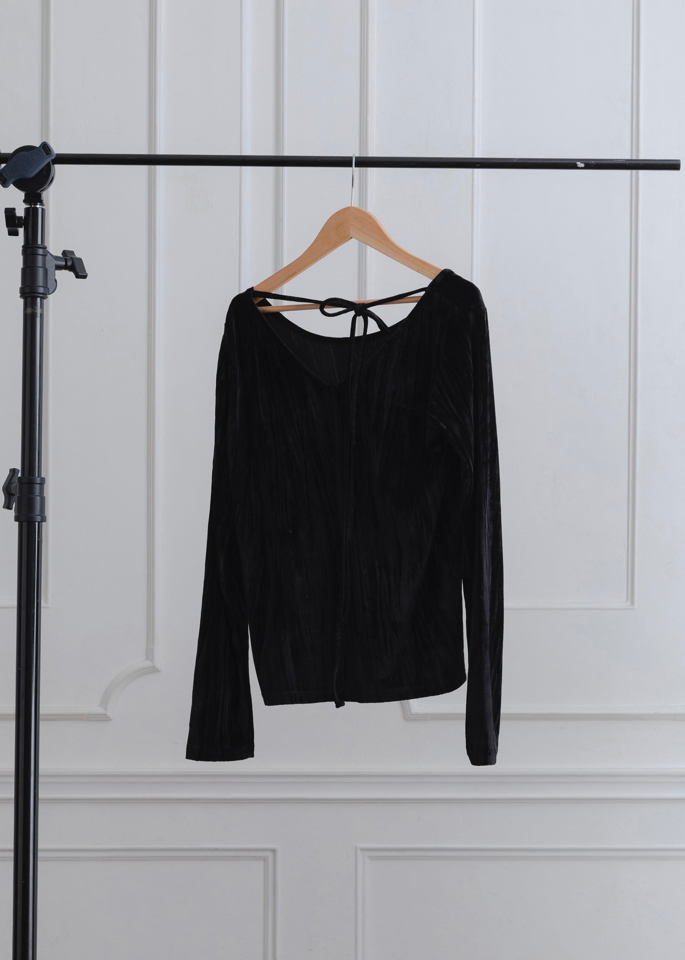 2WAY CRUSH VELOUR TOP