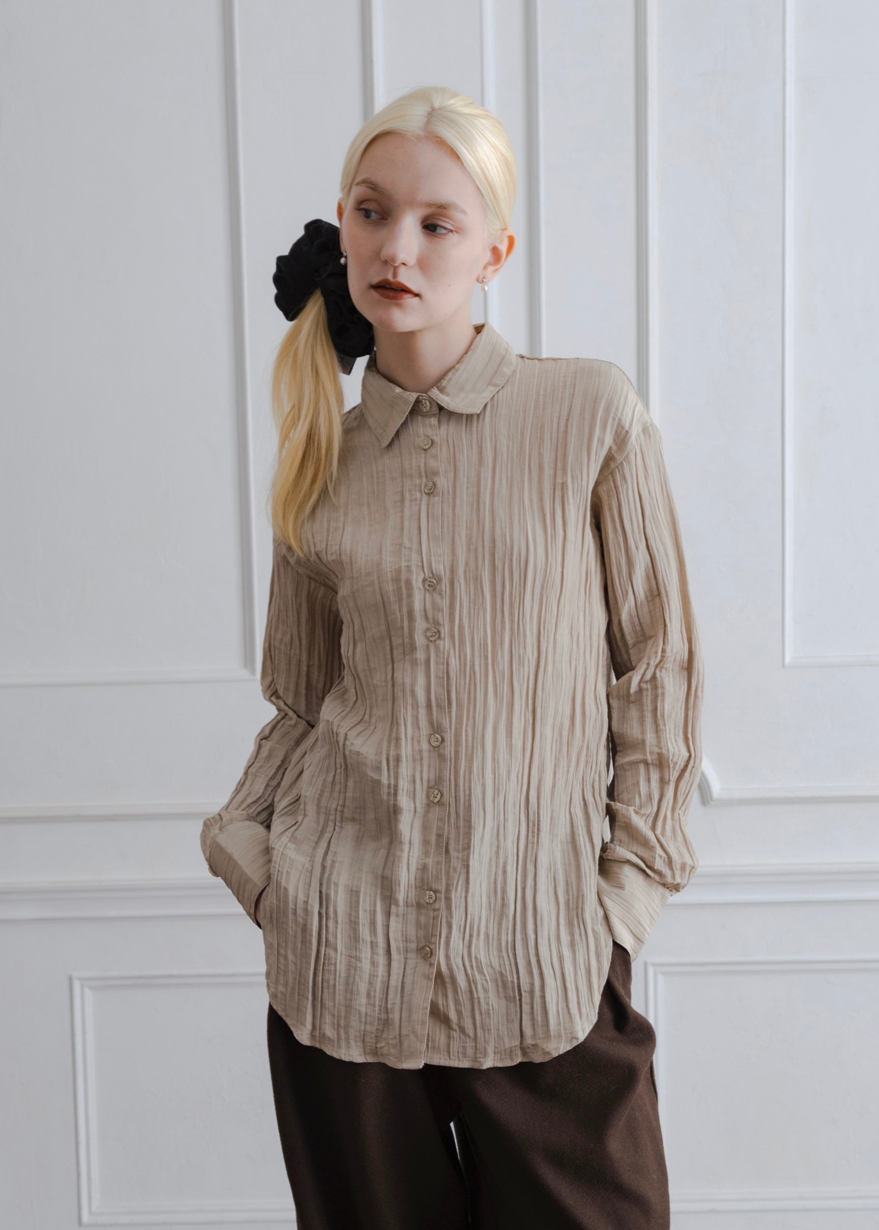 WASHER POPLIN SHIRT