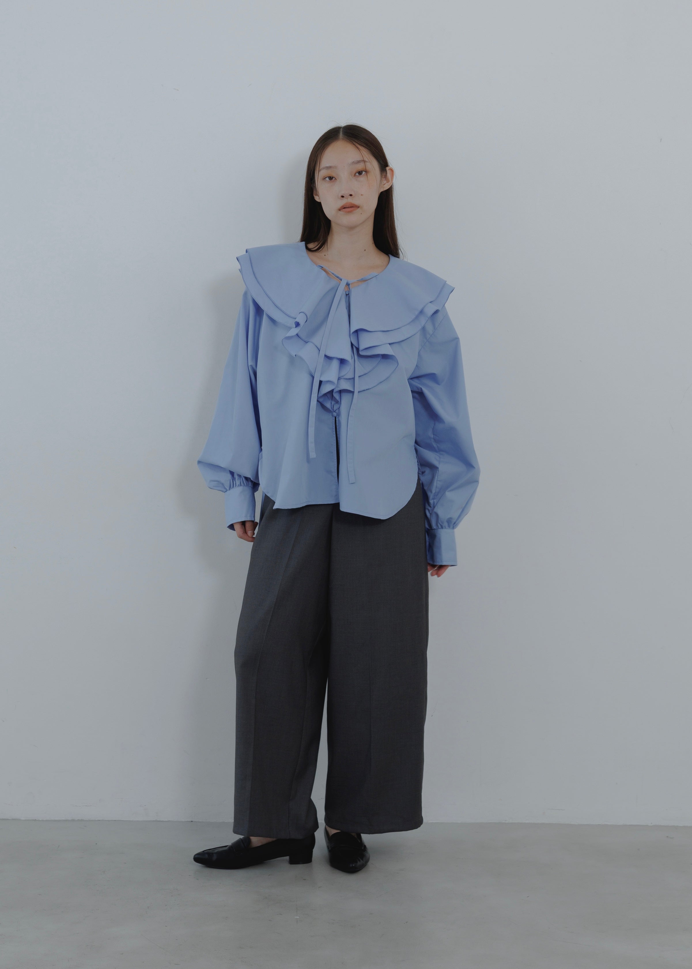 FRILL COLLAR SHIRT