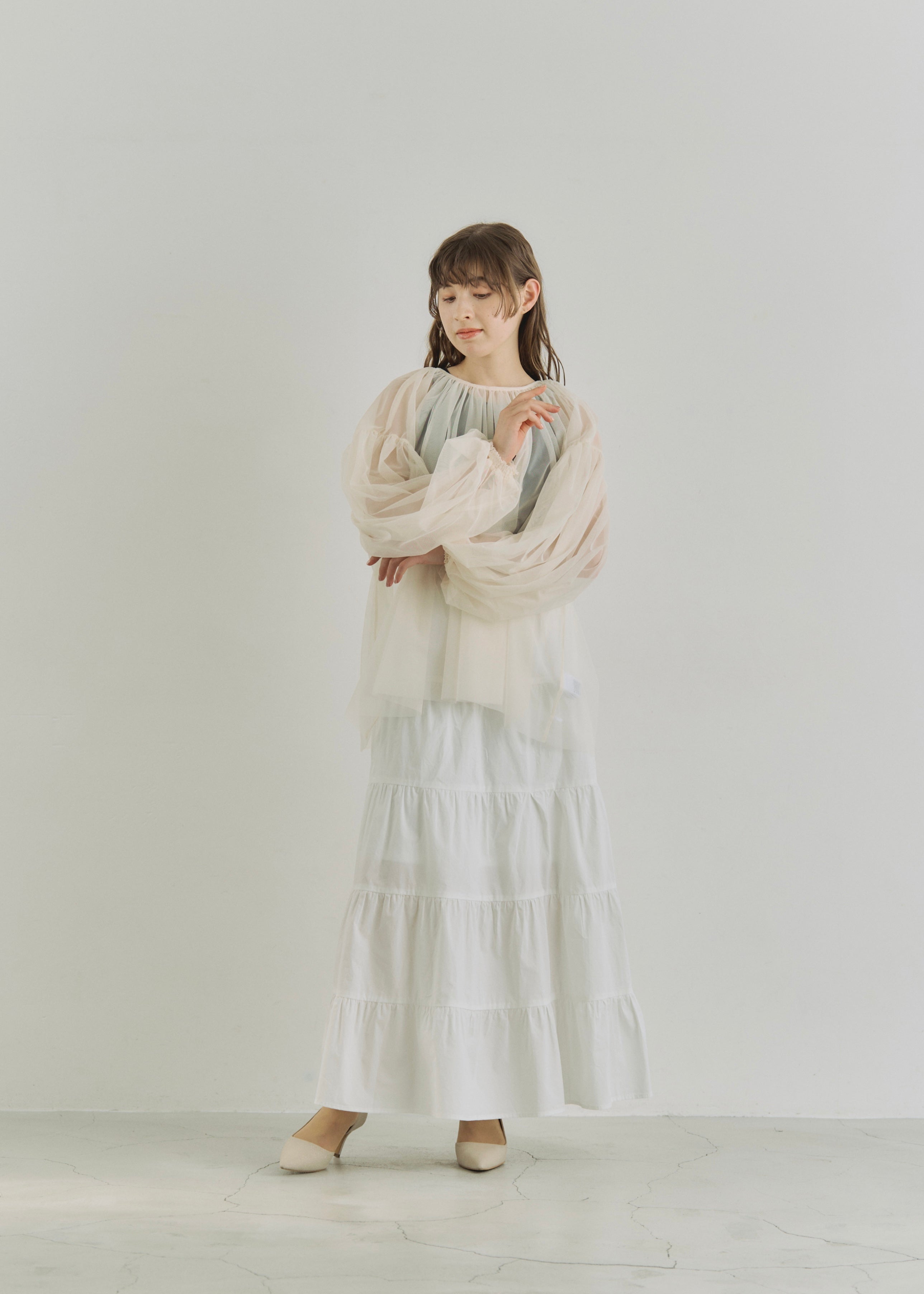 LAWN FLARE SKIRT