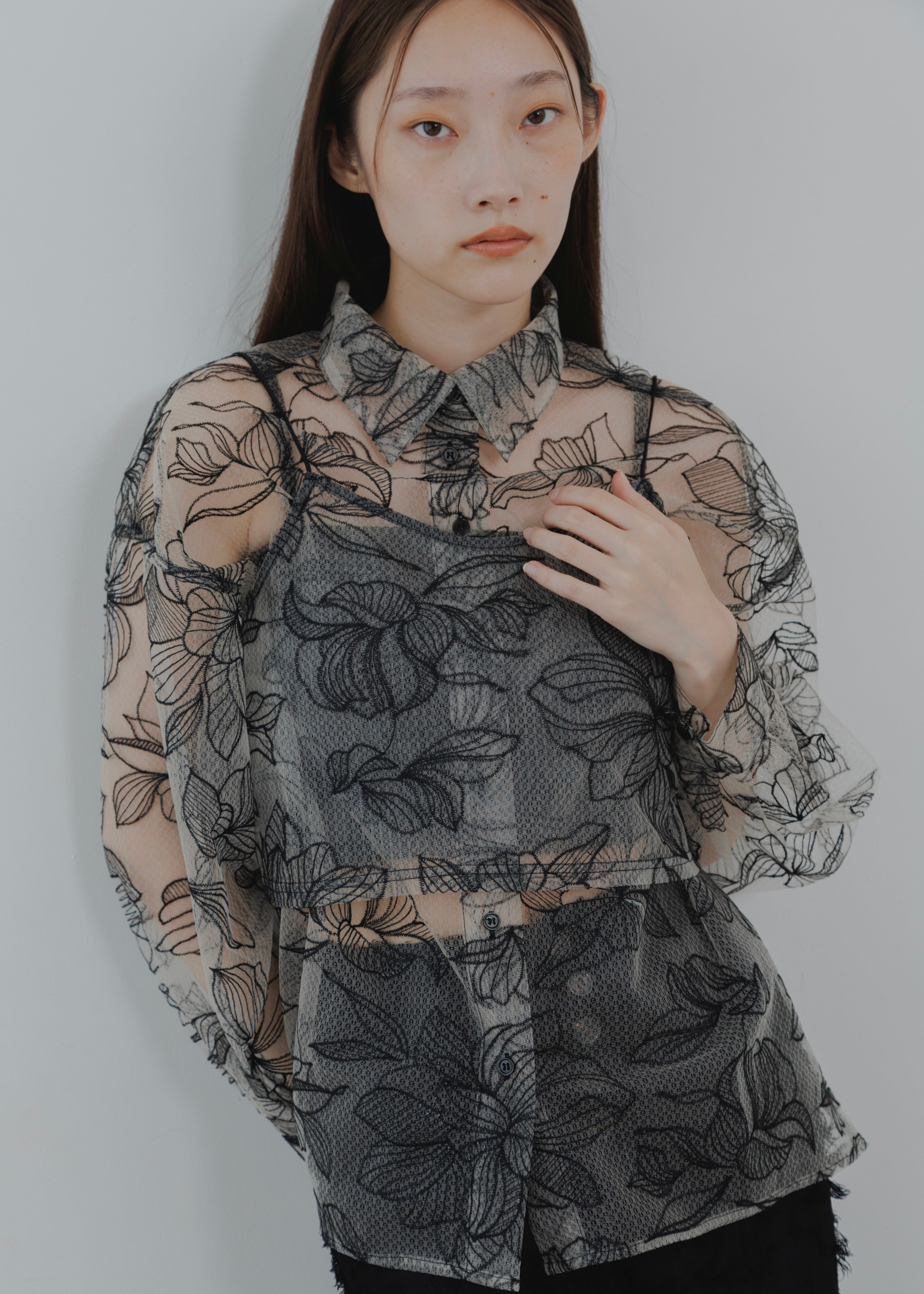 FLOWER TULLE CAMISOLE