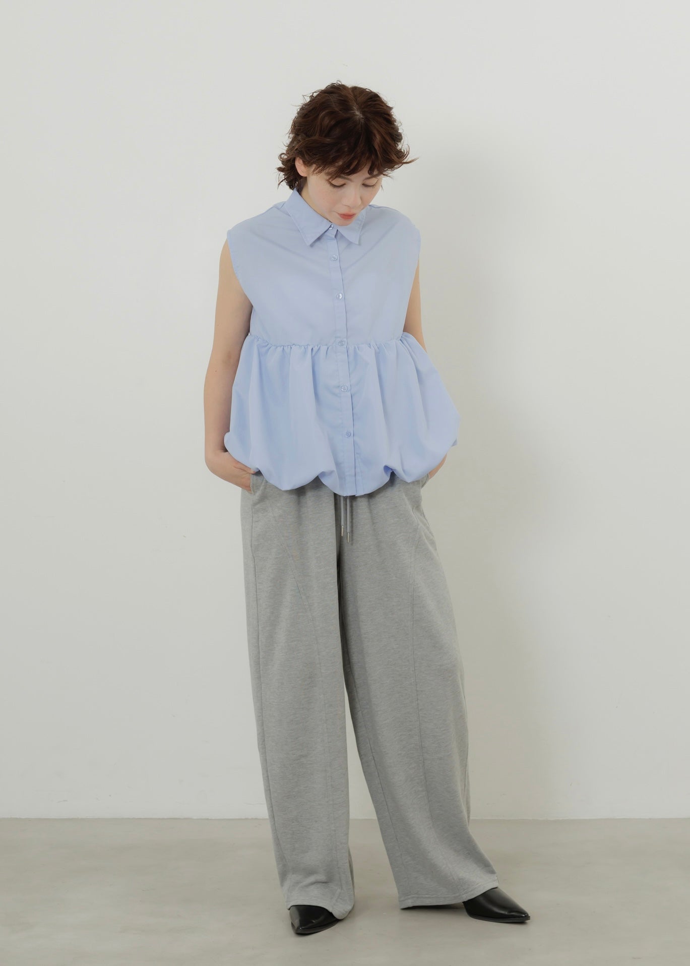 TIERED BALLOON SHIRT