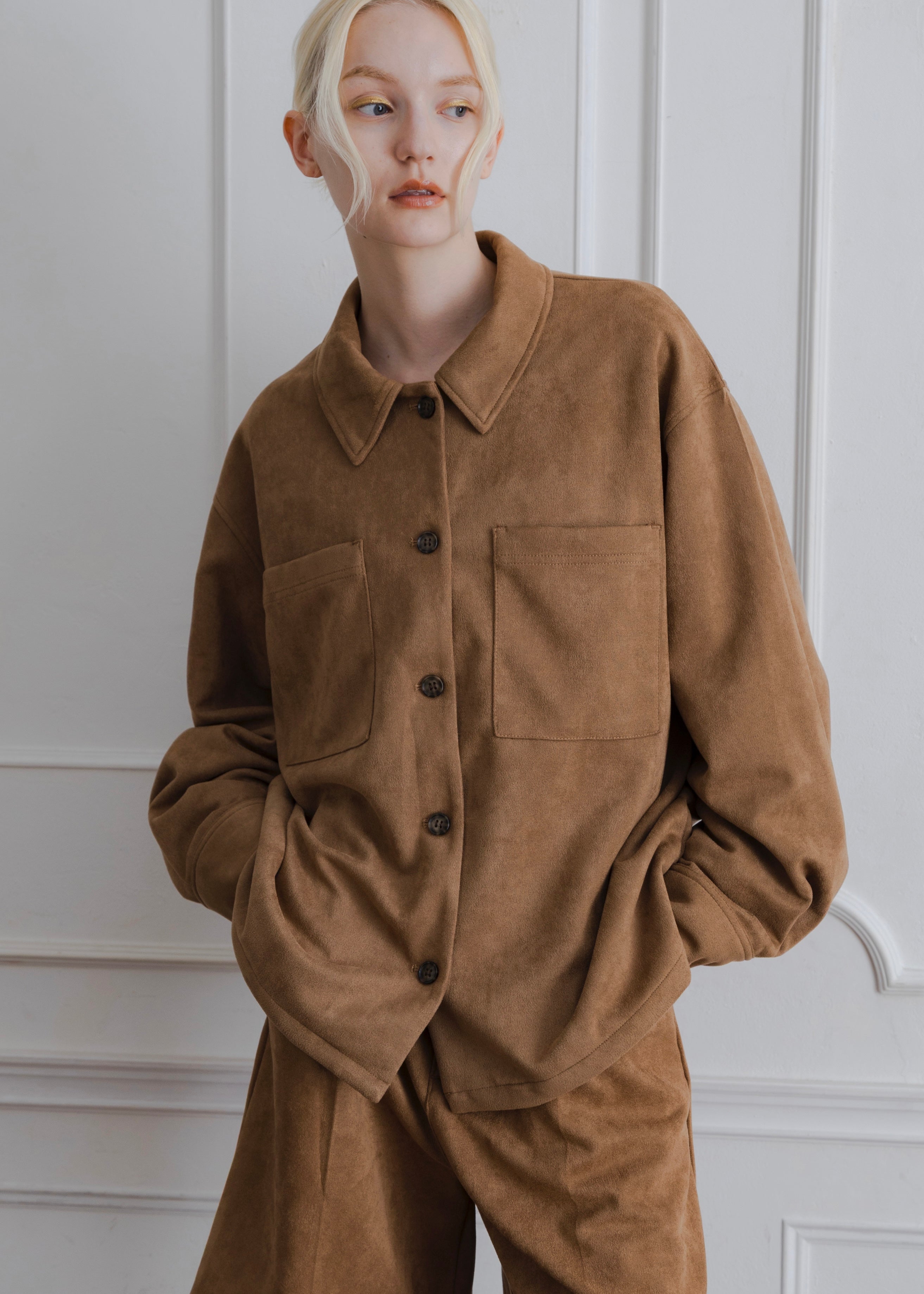 FAUX SUEDE JACKET