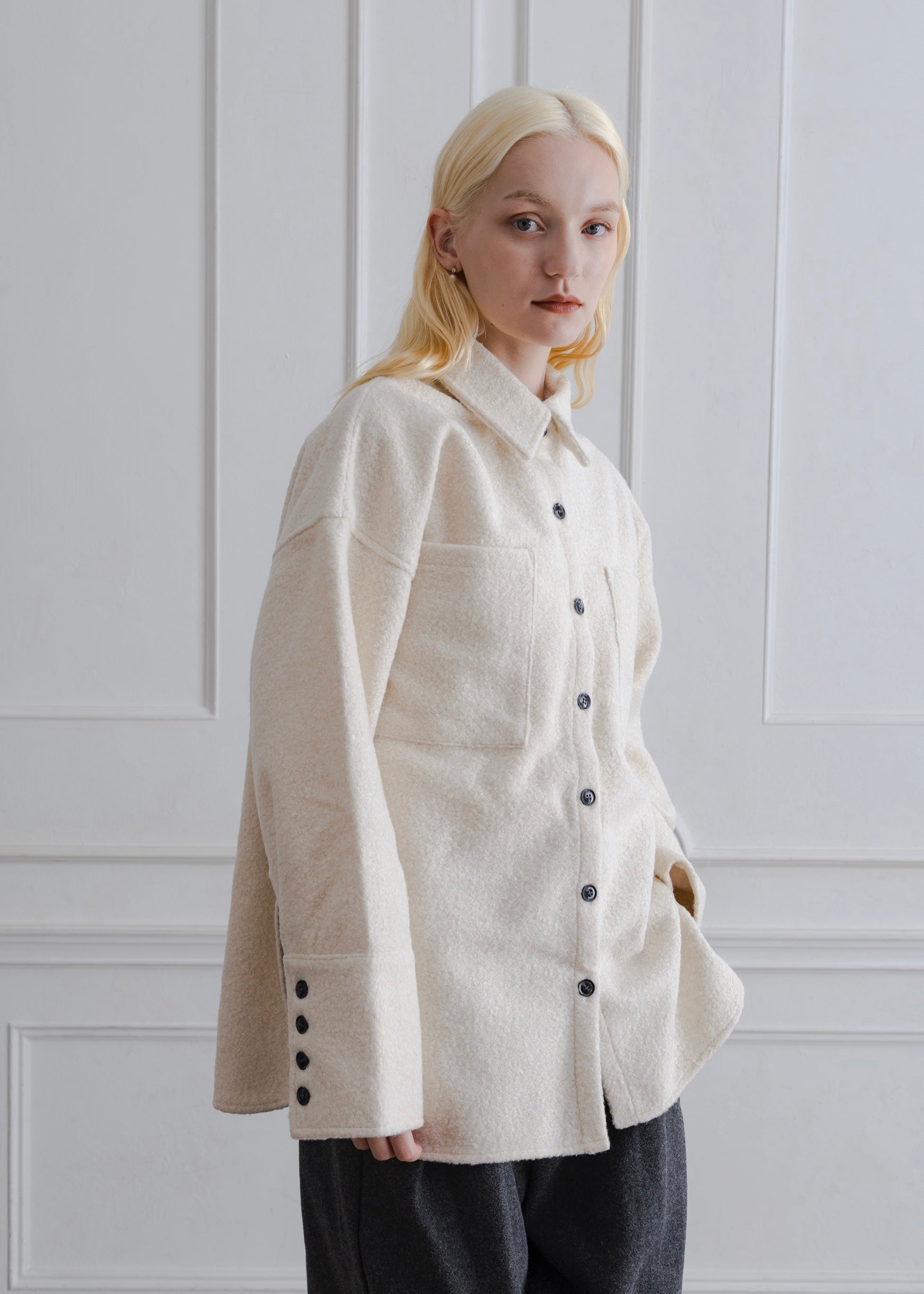 LOOP TWEED SHIRT