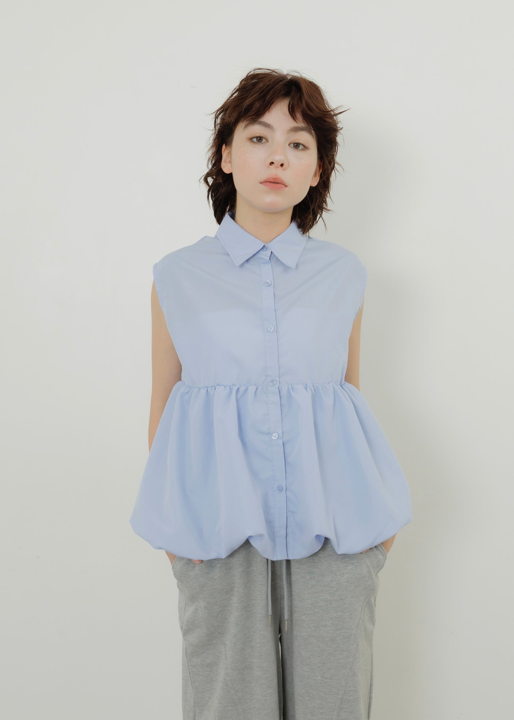 TIERED BALLOON SHIRT