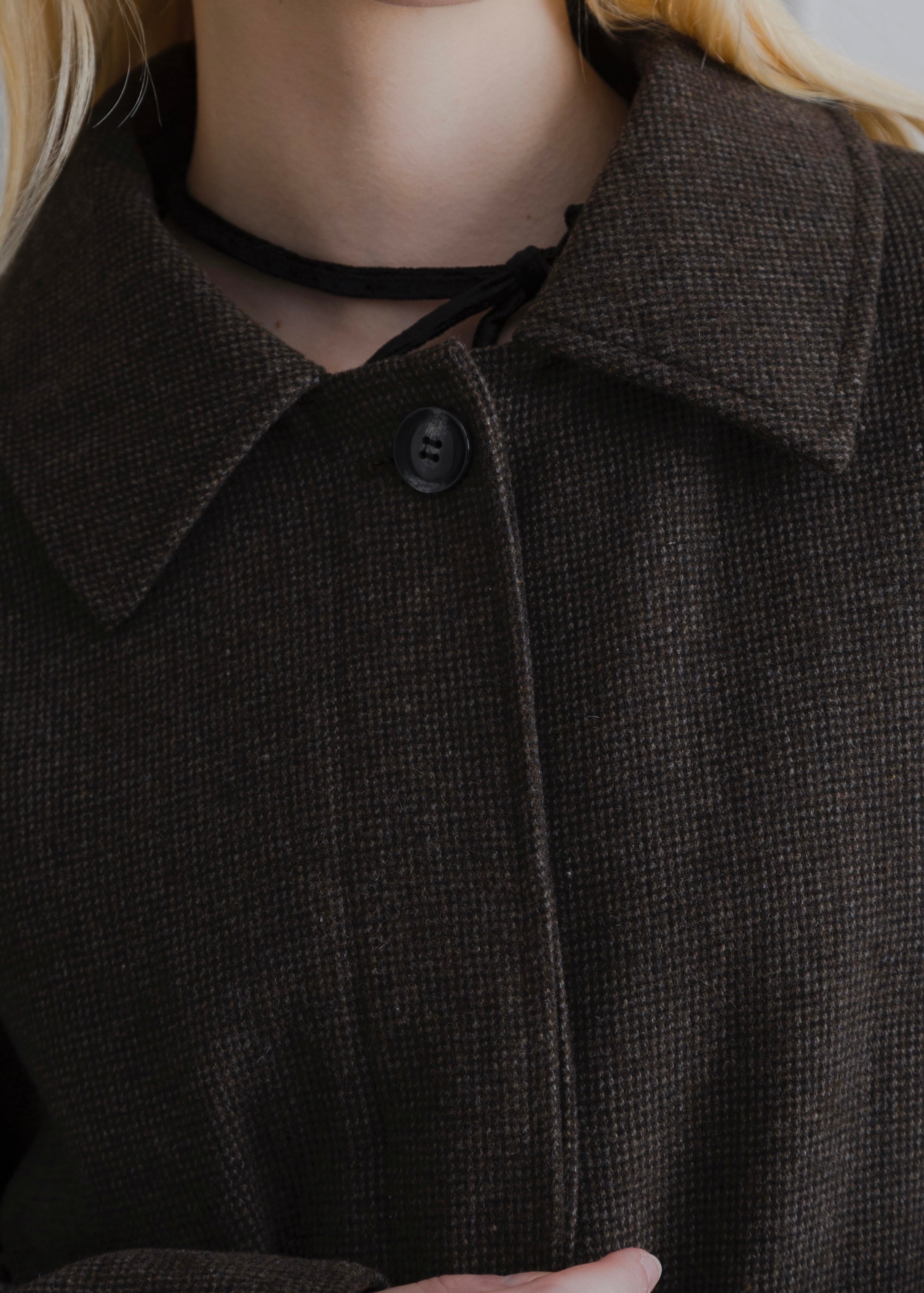 COCOON CHECK JACKET