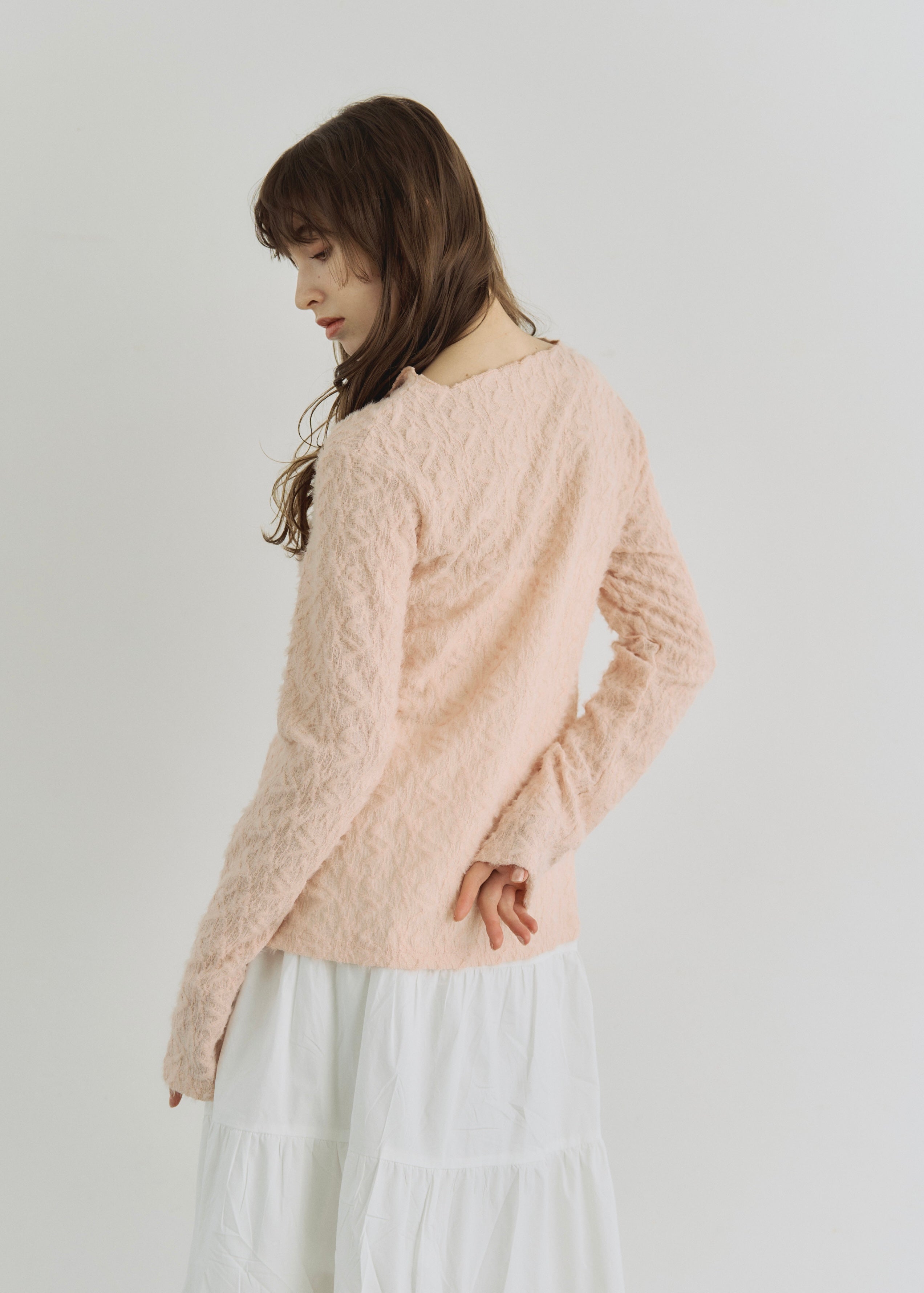 SHEER SHAGGY CARDIGAN