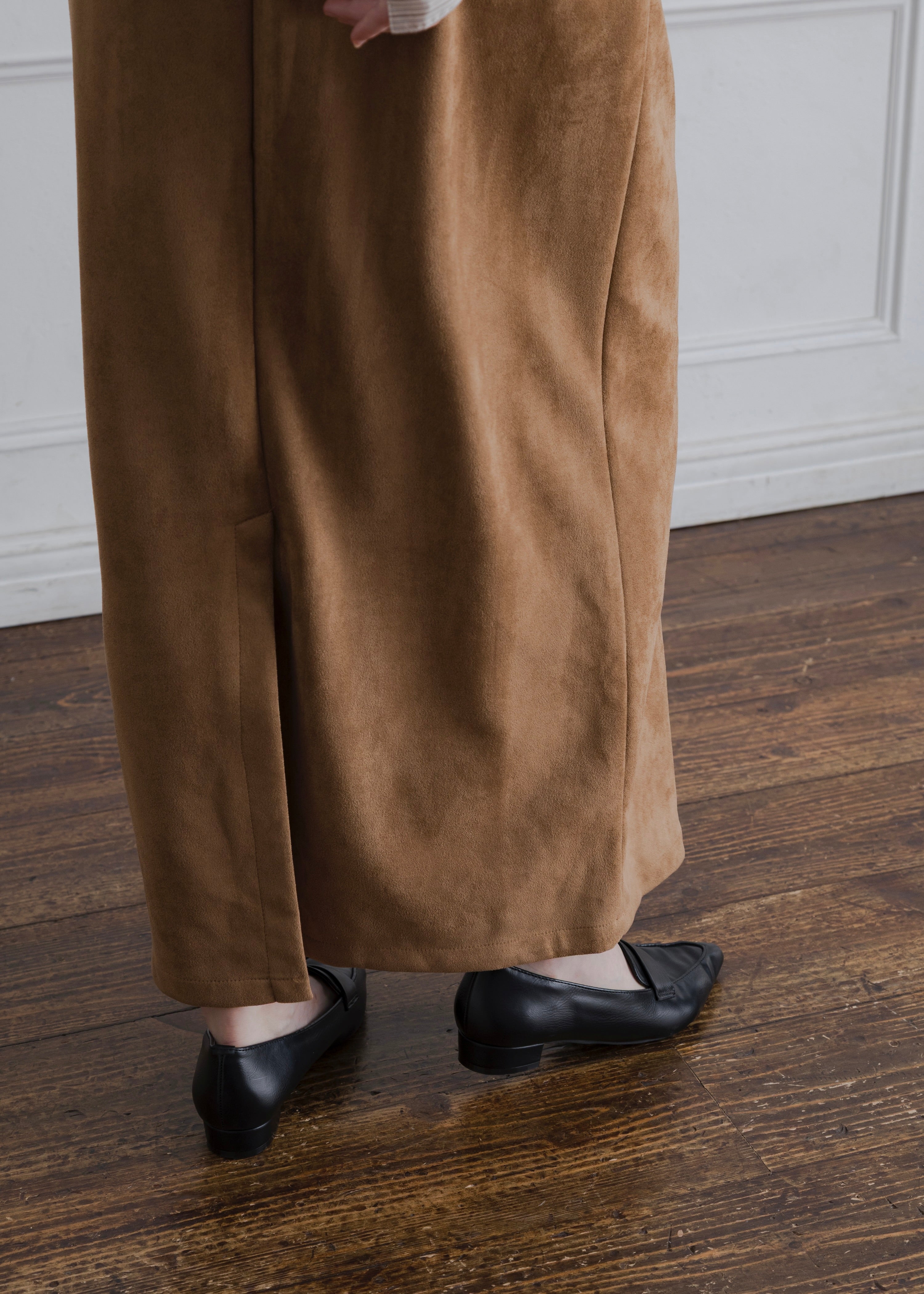 FAUX SUEDE SKIRT