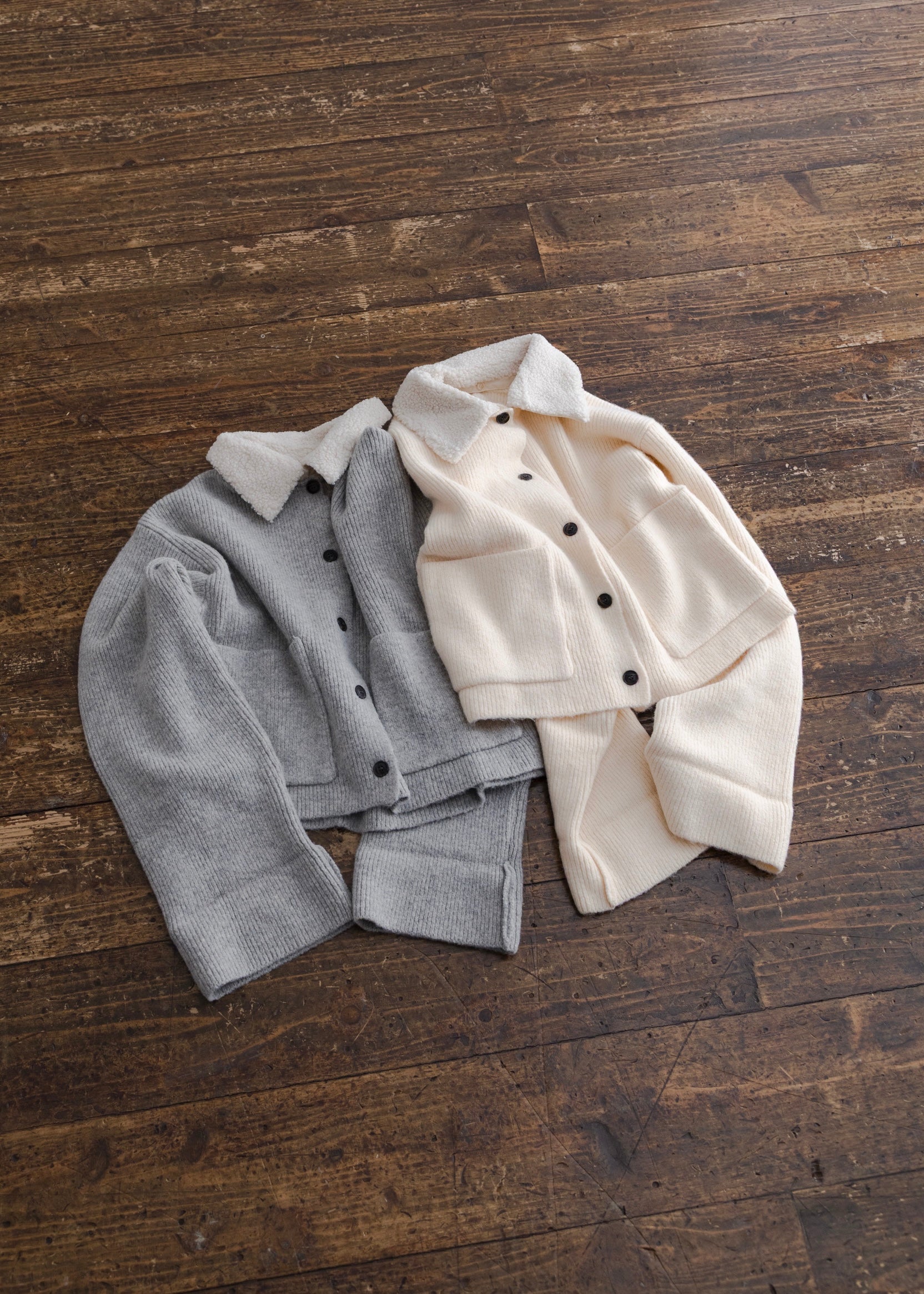 BOA COLLAR CARDIGAN