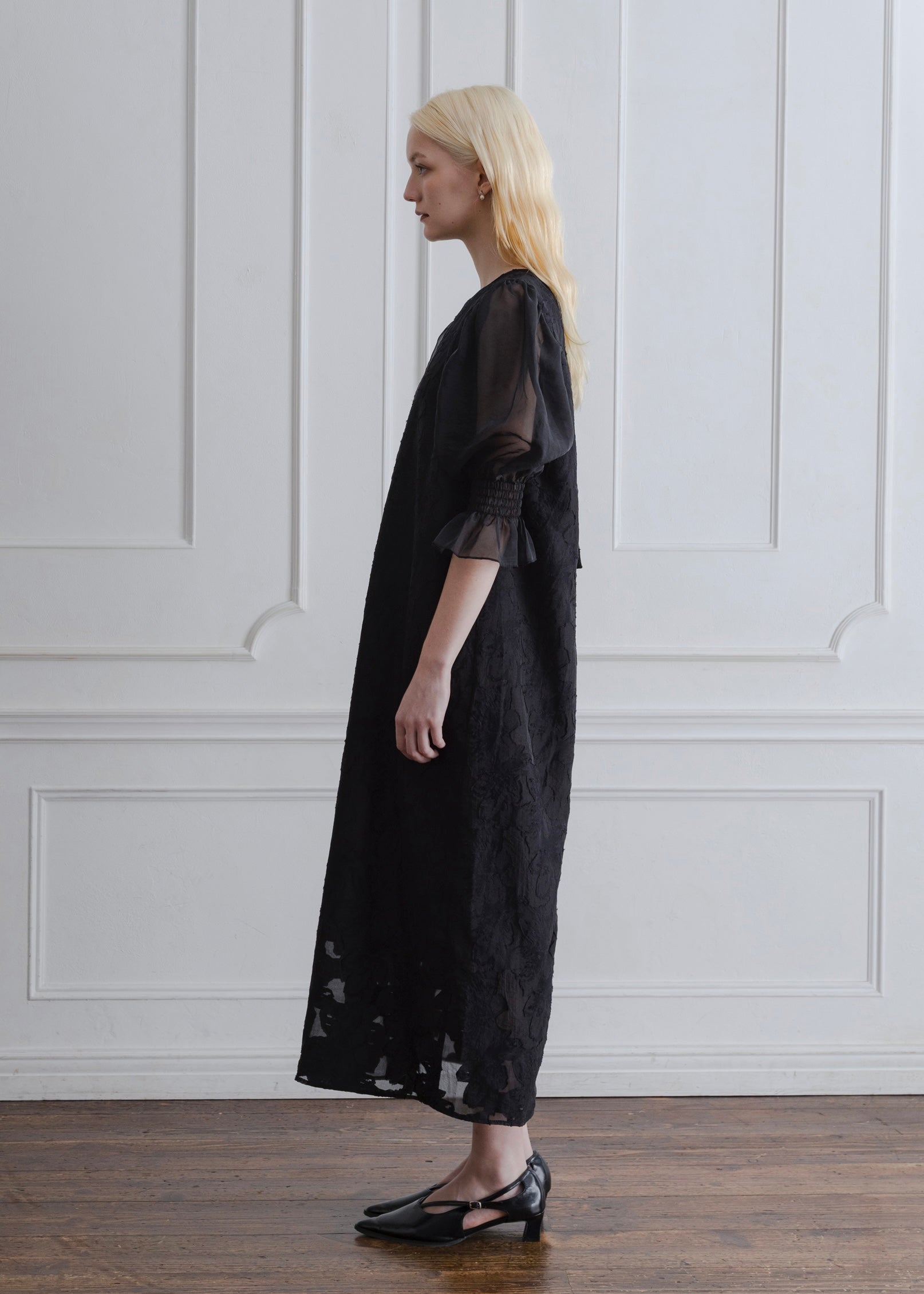 ORGANDY SLEEVE DRESS
