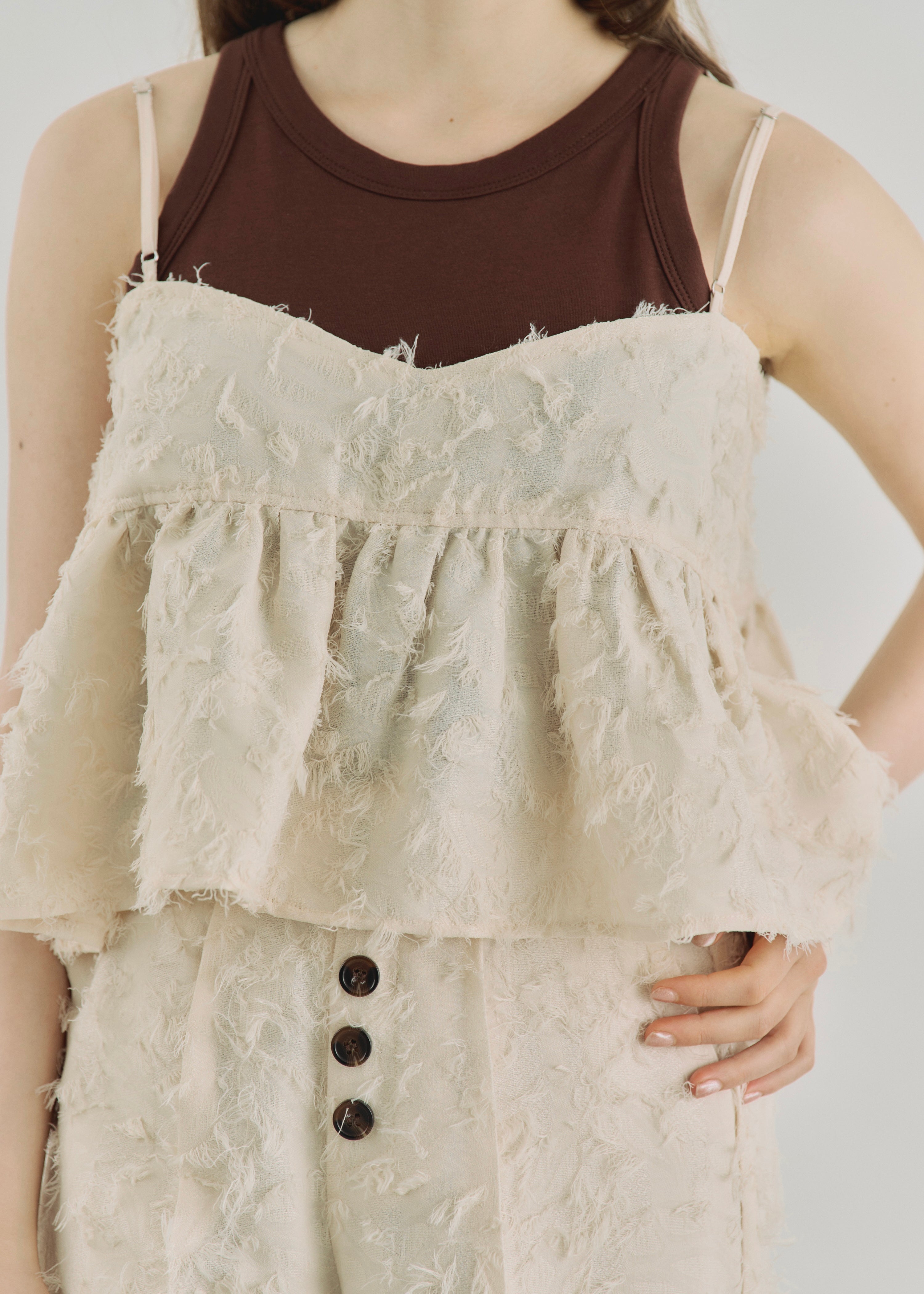 2WAY JACQUARD CAMISOLE