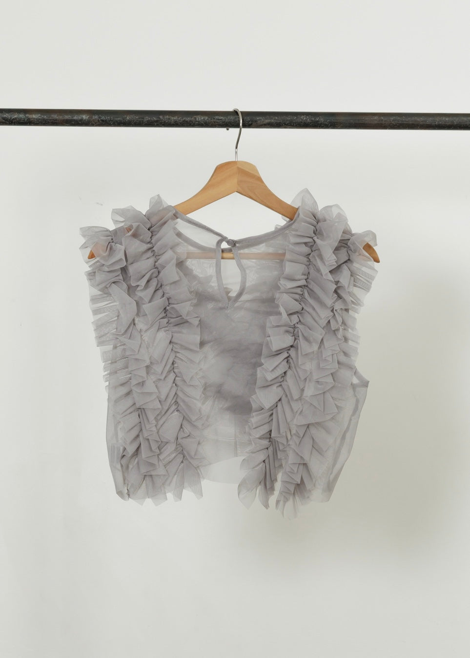 TULLE FRILL VEST