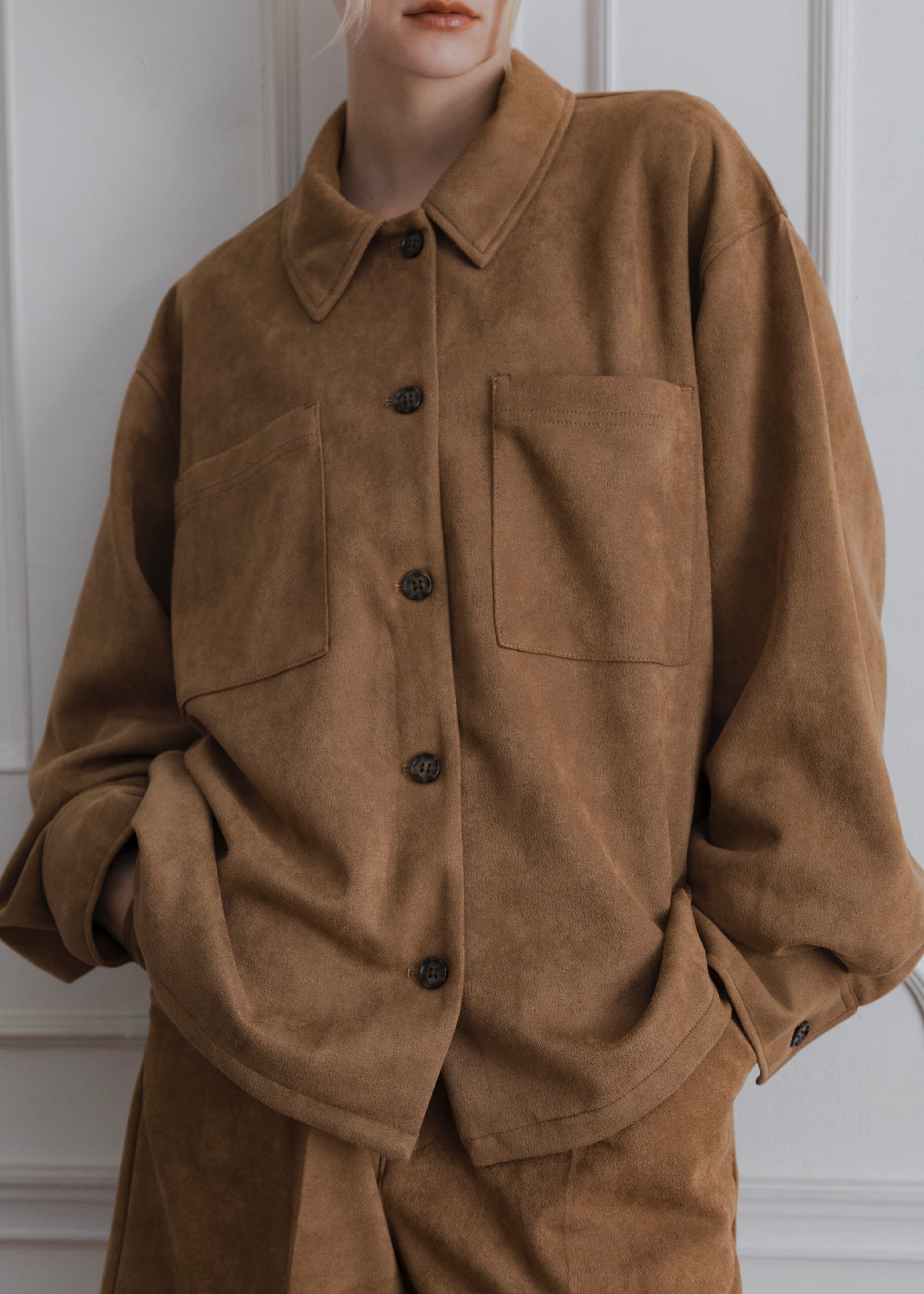 FAUX SUEDE JACKET