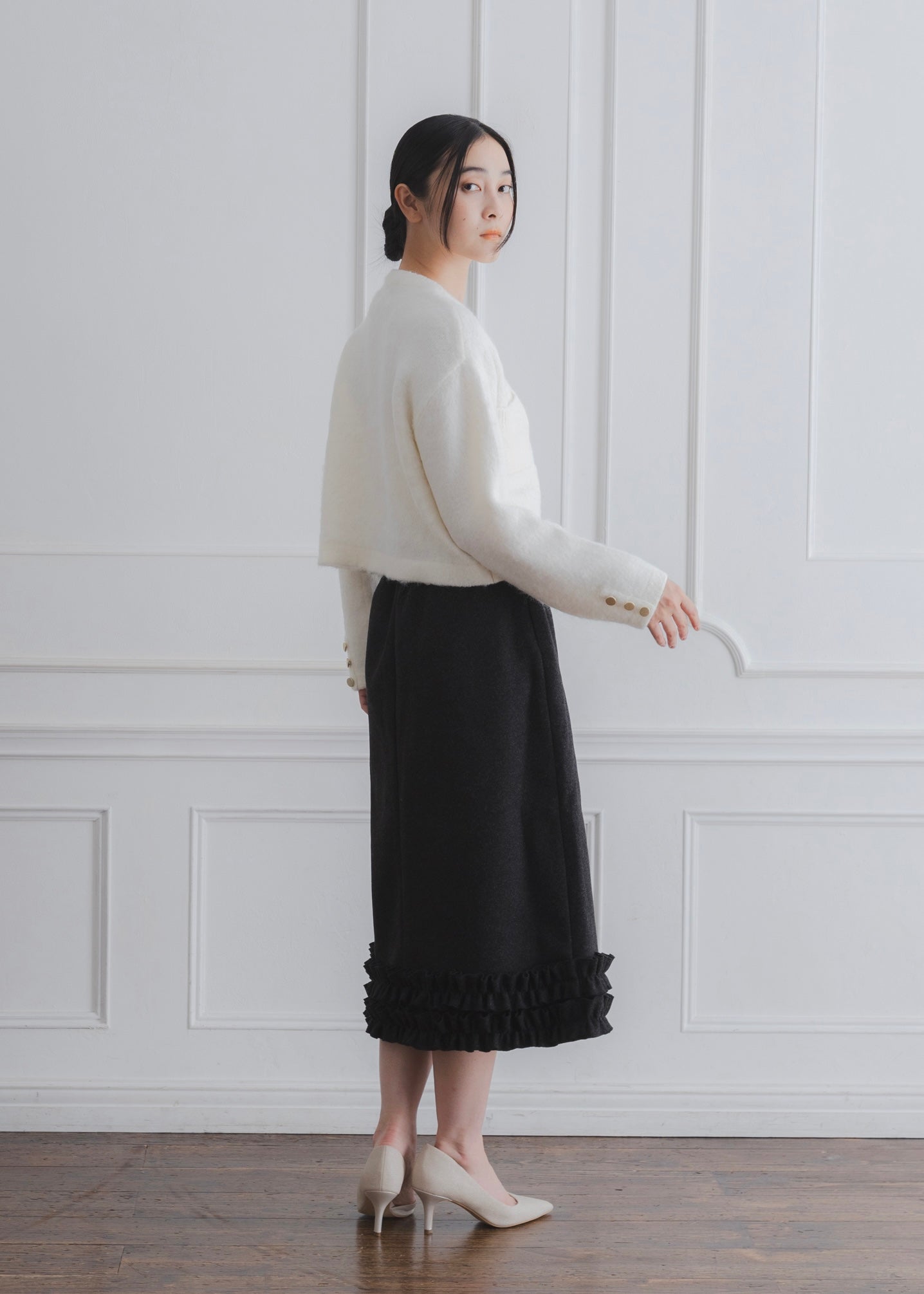 CROPPED SHAGGY CARDIGAN