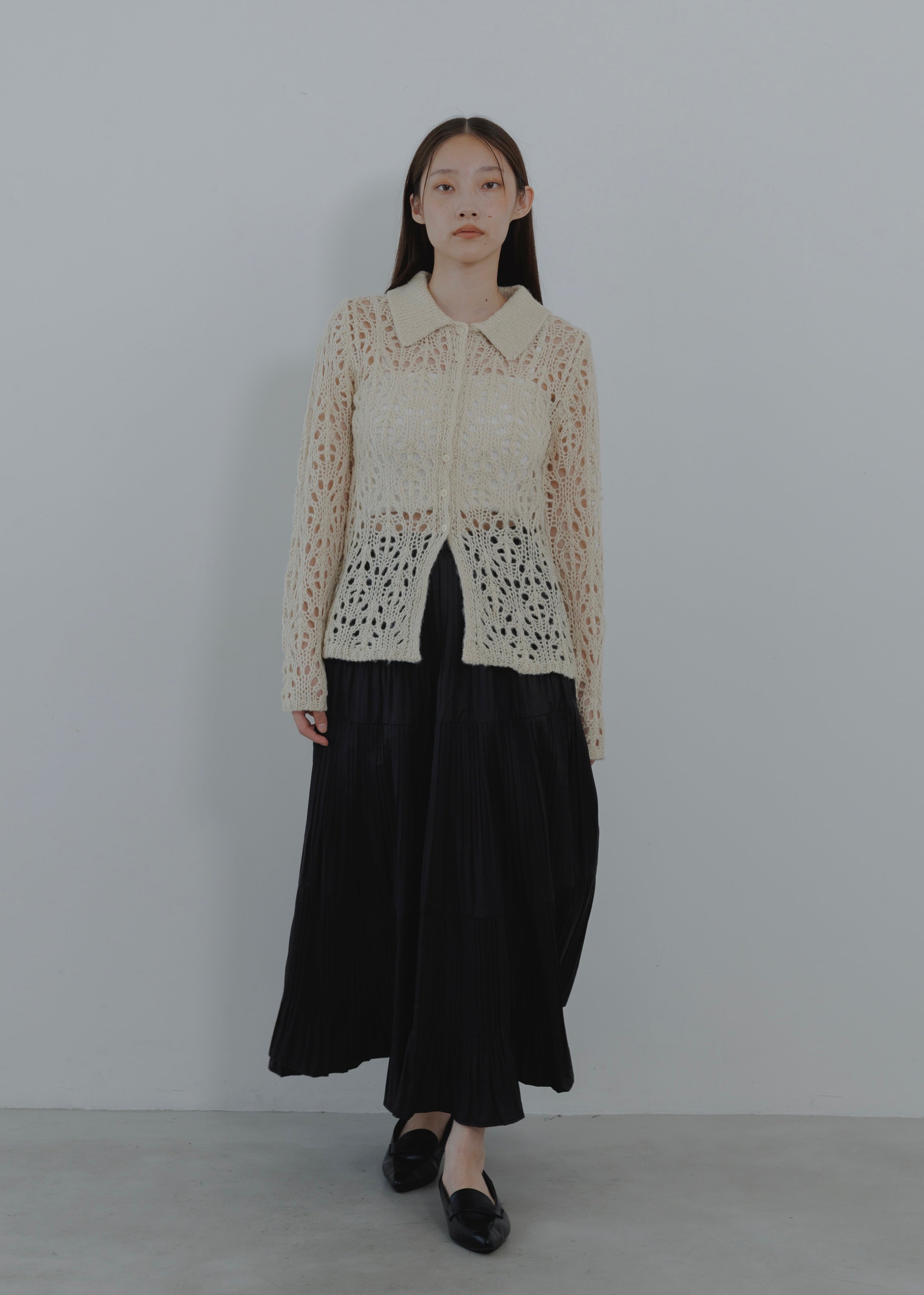 OPENWORK MOHAIR CARDIGAN