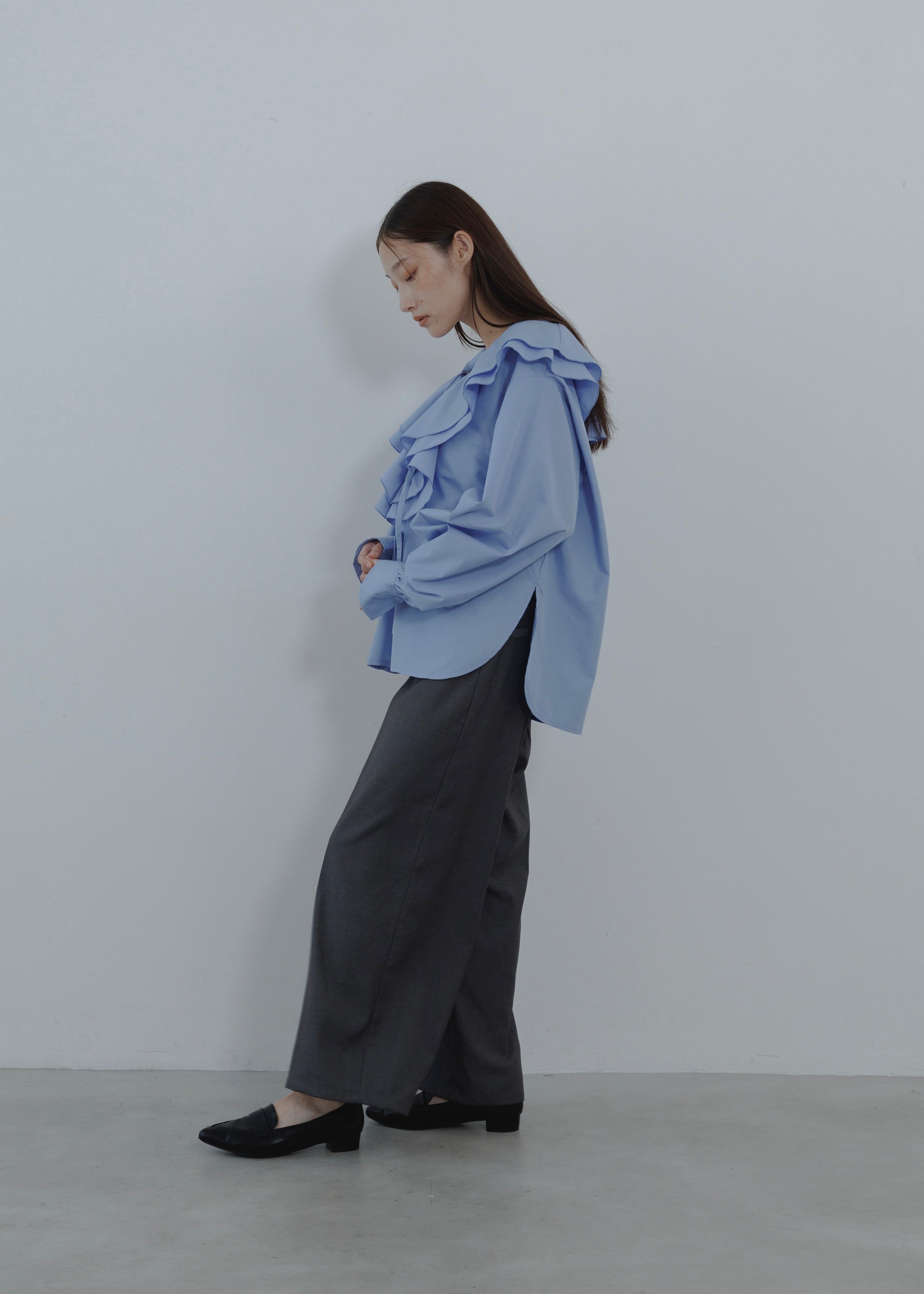 FRILL COLLAR SHIRT