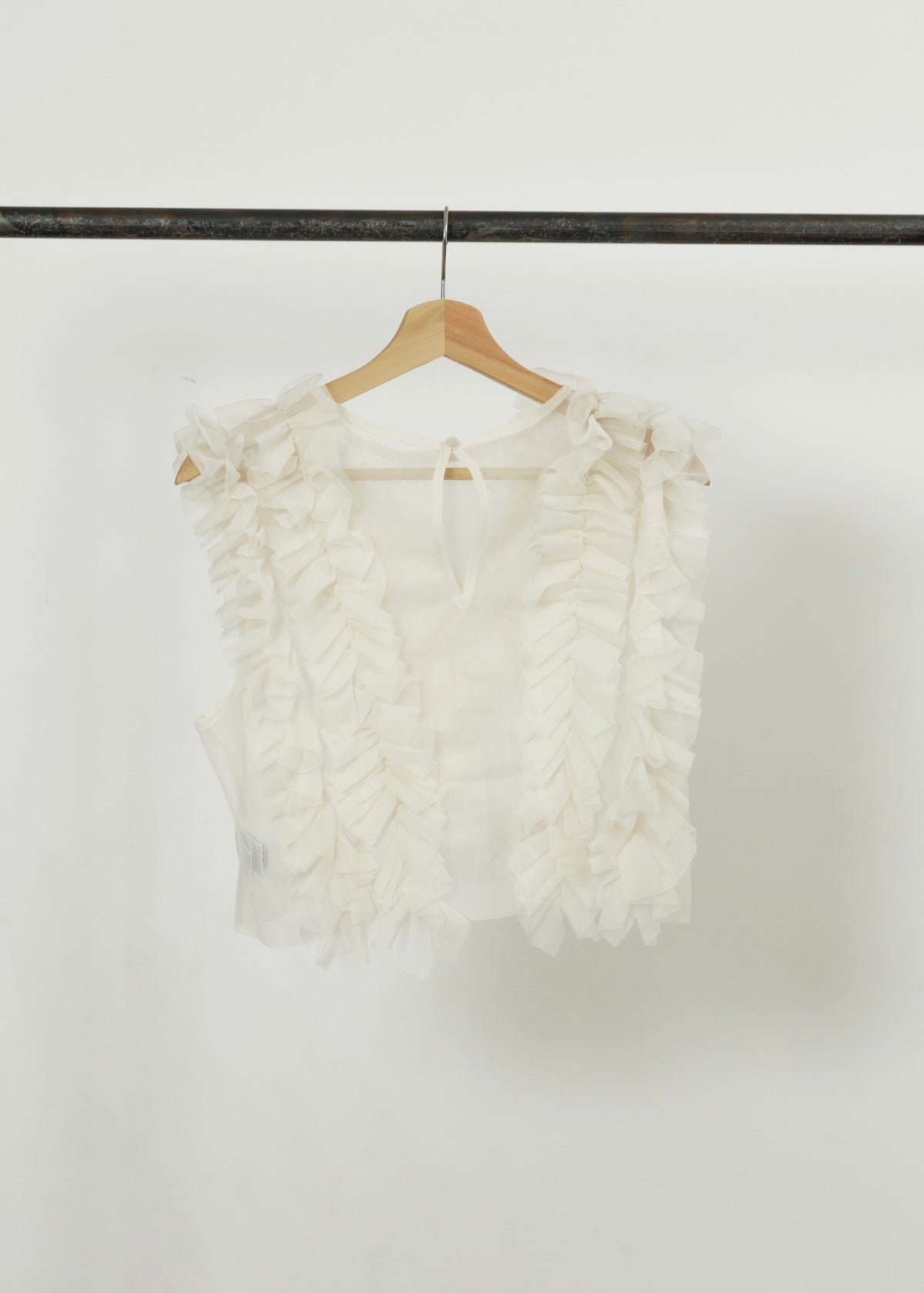 TULLE FRILL VEST