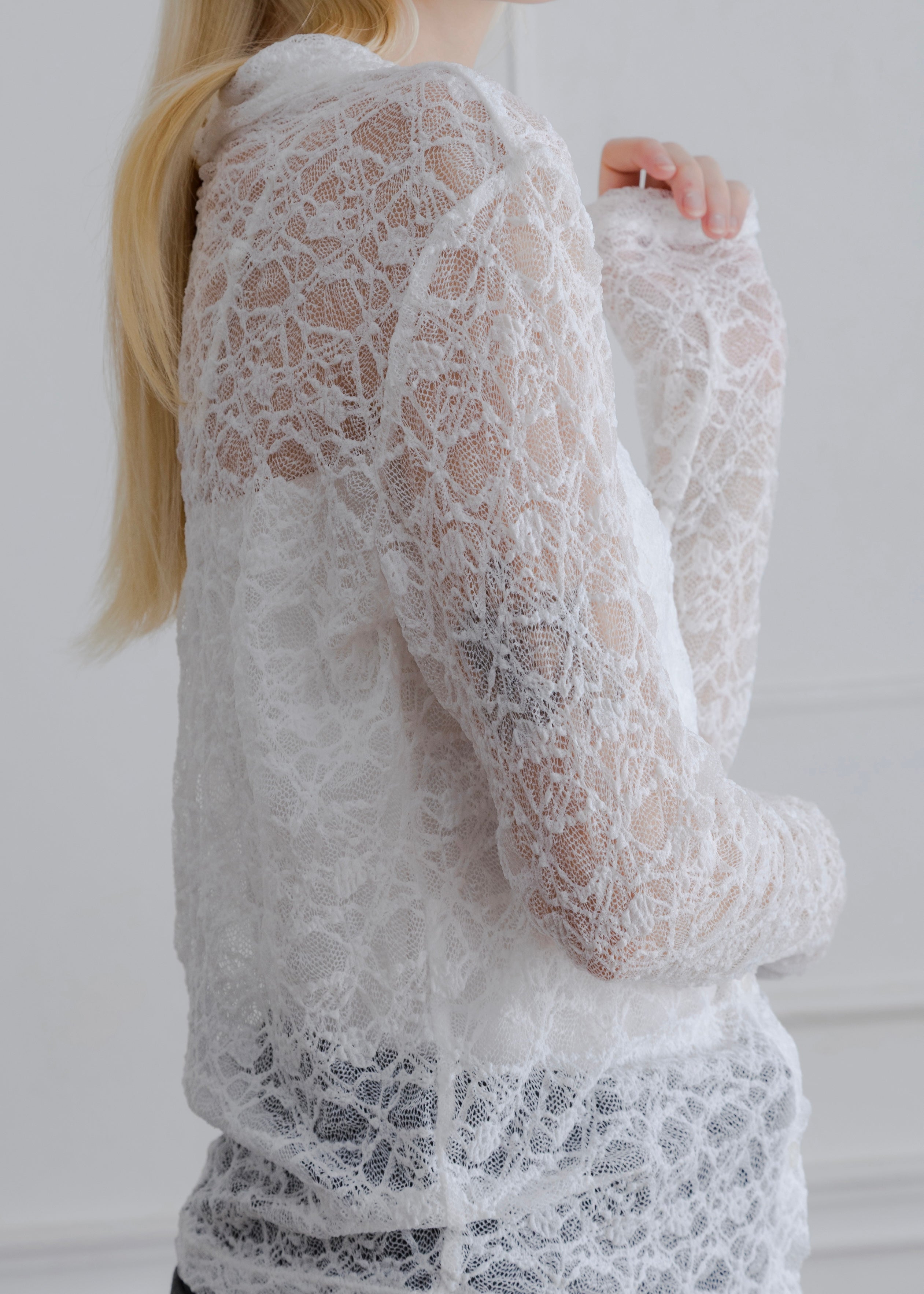 STRETCH LACE SHIRT