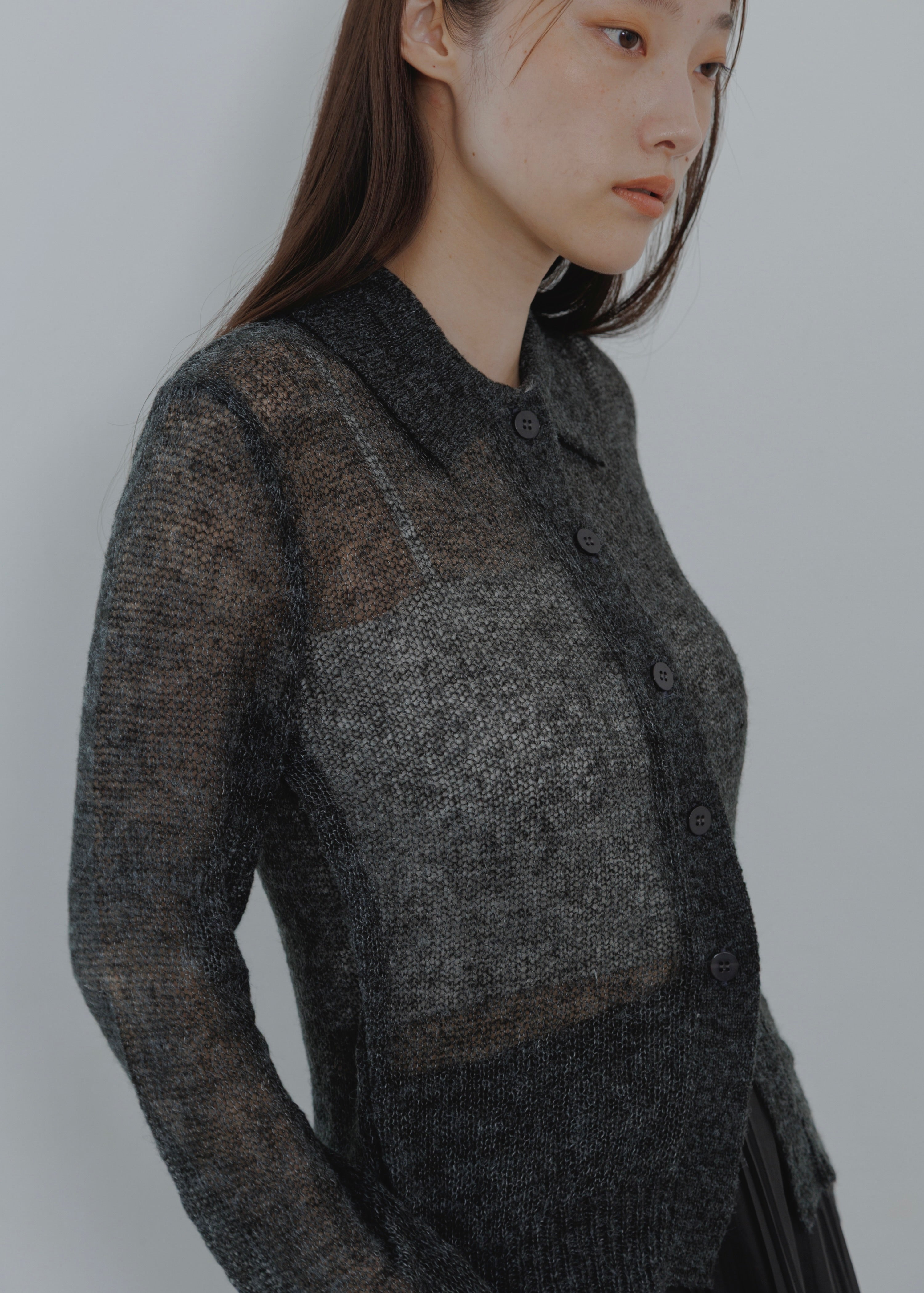 MOHAIR POLO CARDOGAN